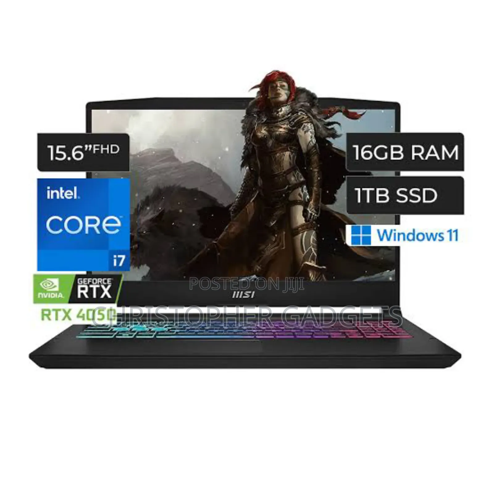 New Laptop MSI Katana 15 16GB Intel Core i7 SSD 1T