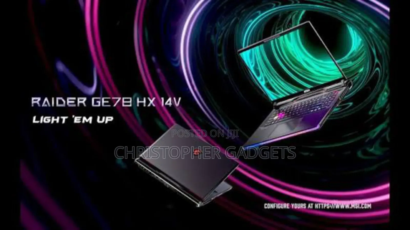 New Laptop MSI Raider GE78HX 64GB Intel Core I9 SSD 2T