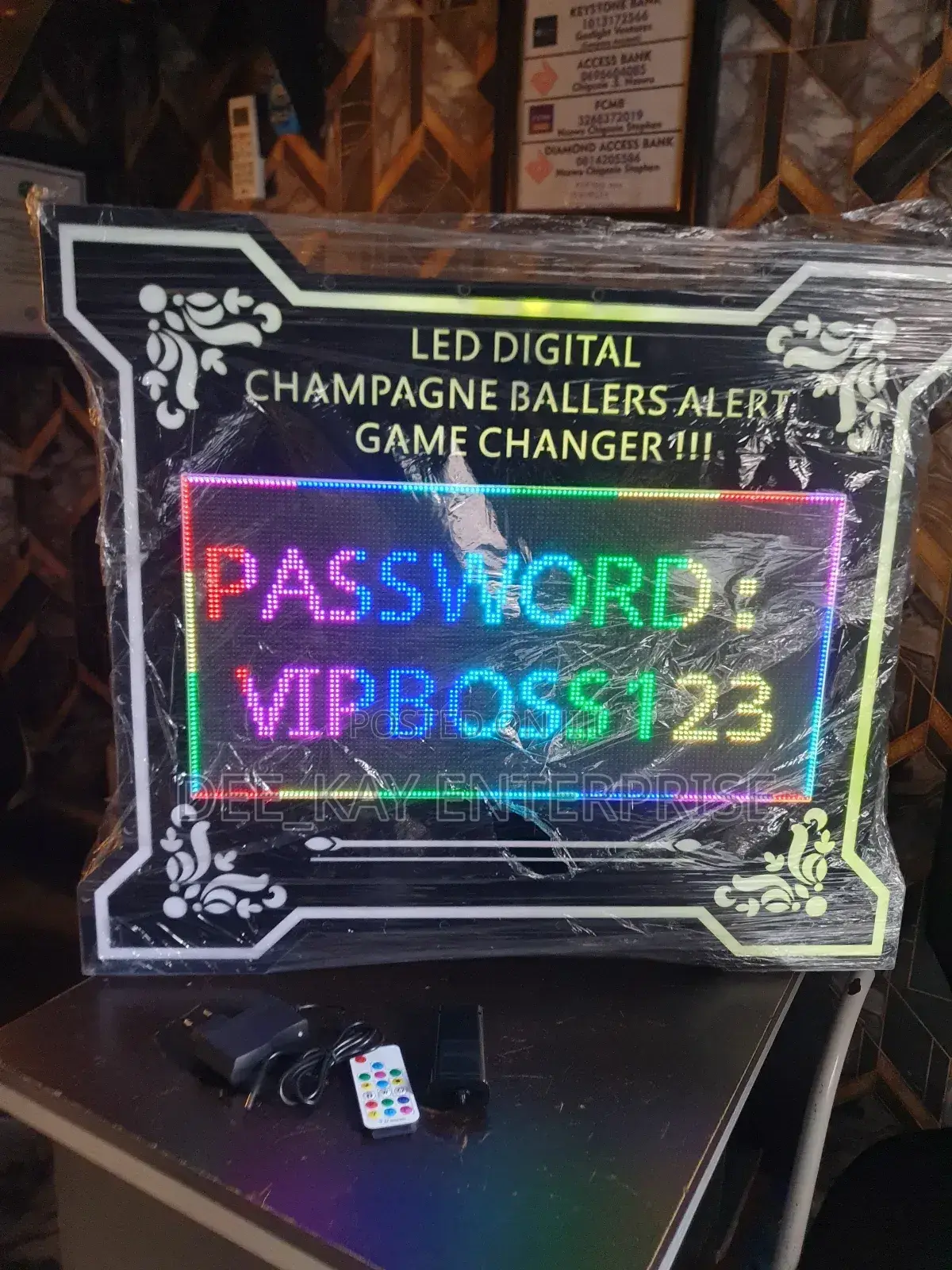 Digital Champagne Ballers Alert Board