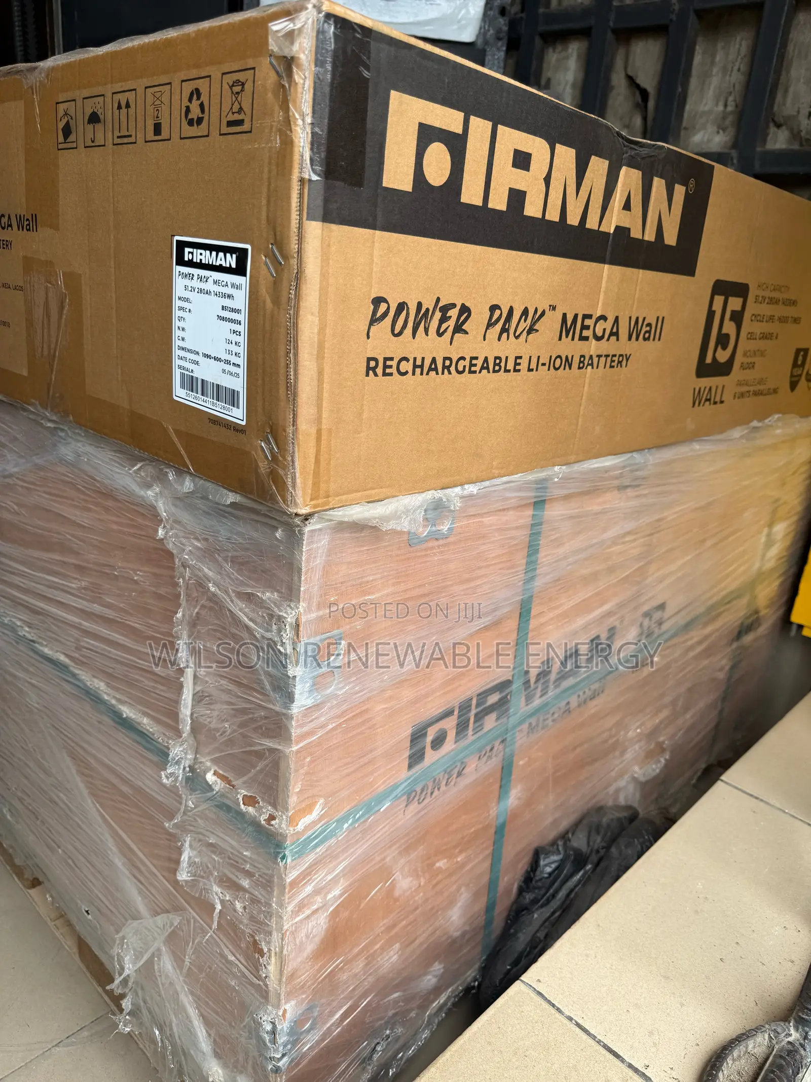15kwh 51.2v Firman Rechargeable Li-Ion Battery