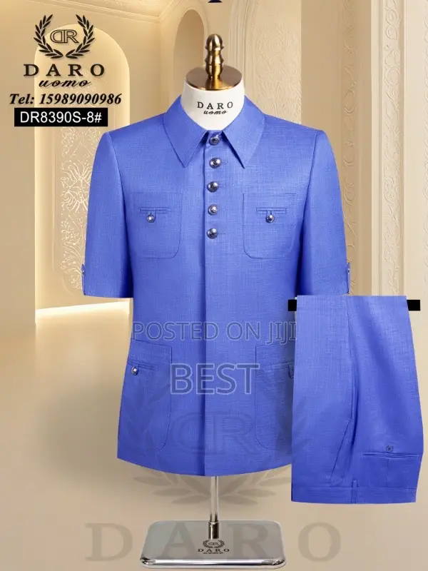 Classic Luxury Safari Men’S Suit