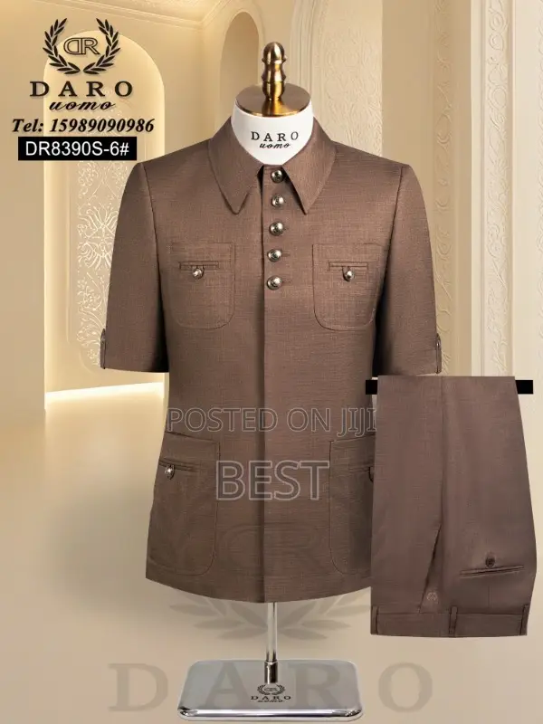Classic Luxury Safari Men’S Suit