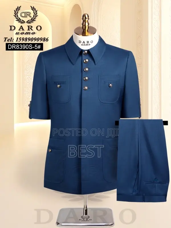 Classic Luxury Safari Men’S Suit
