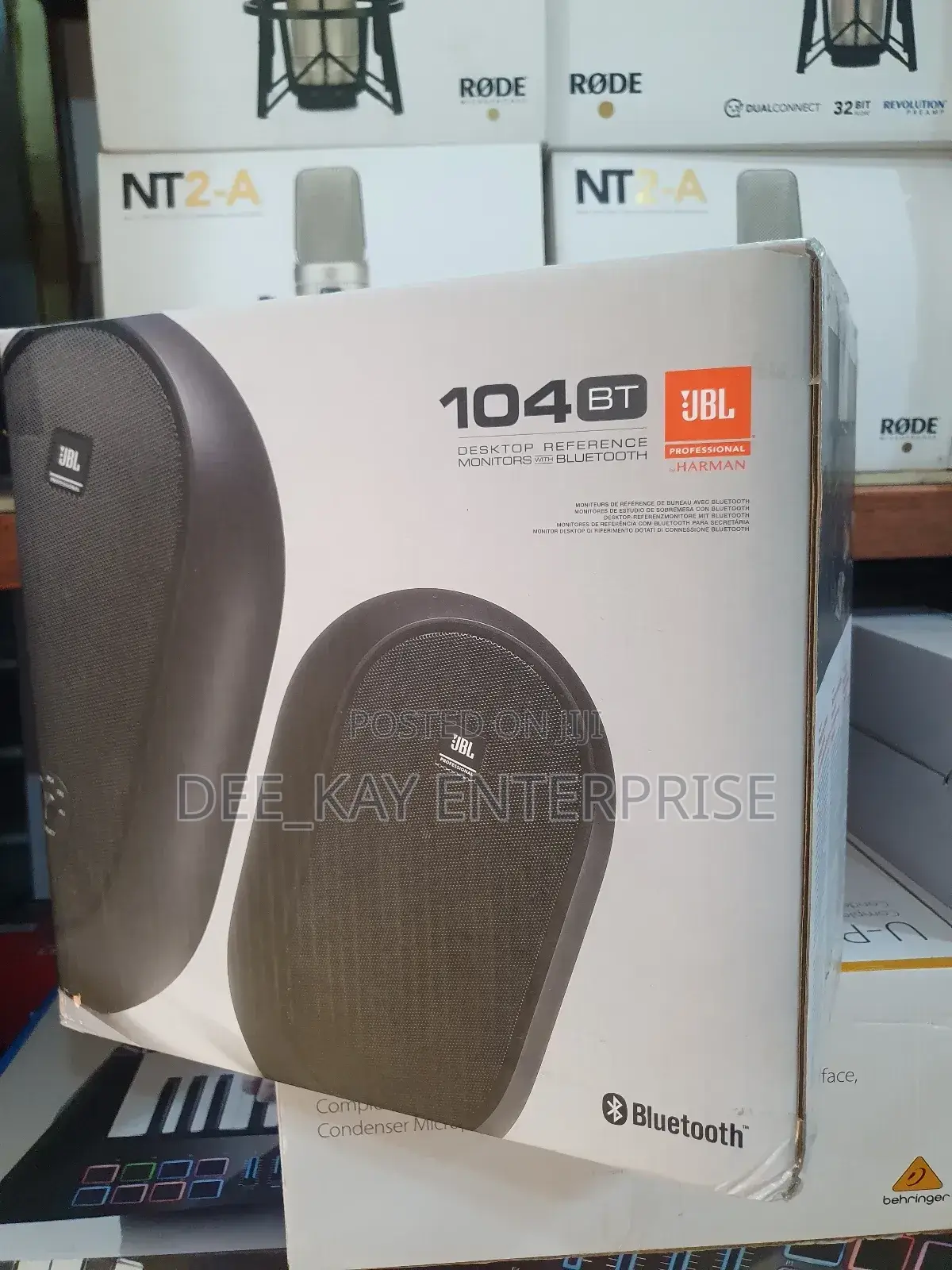 JBL 104 Bt Desktop Reference Monitor With Bluetooth