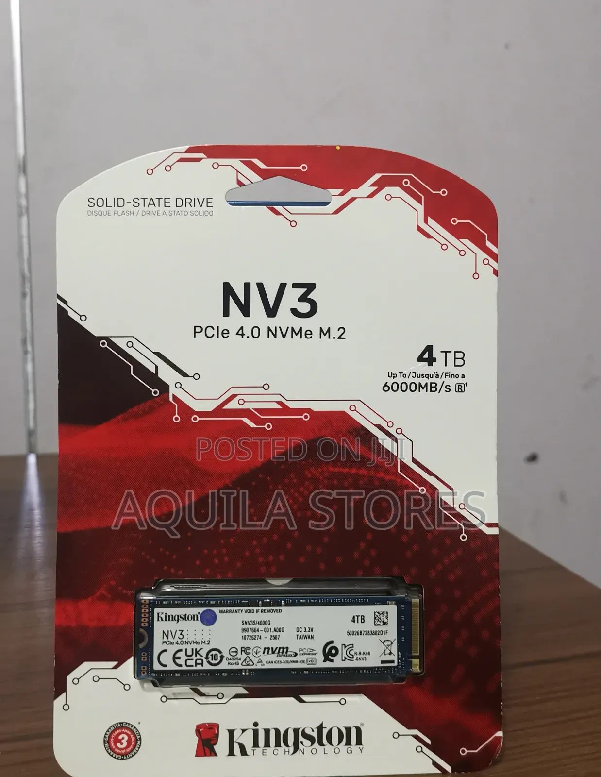 Kingston 4tb Nv3 Pcie 4.0 Nvme M.2 SSD