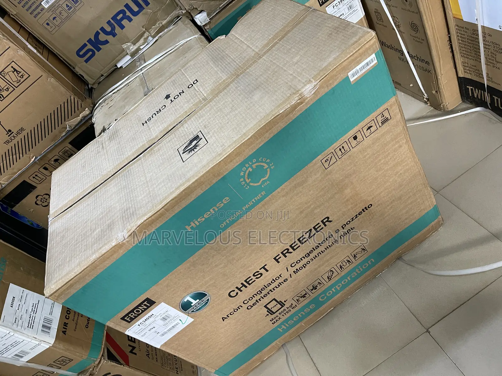 Brand New Hisense 340liters Full Copper Chest Freezer Warranty 2years