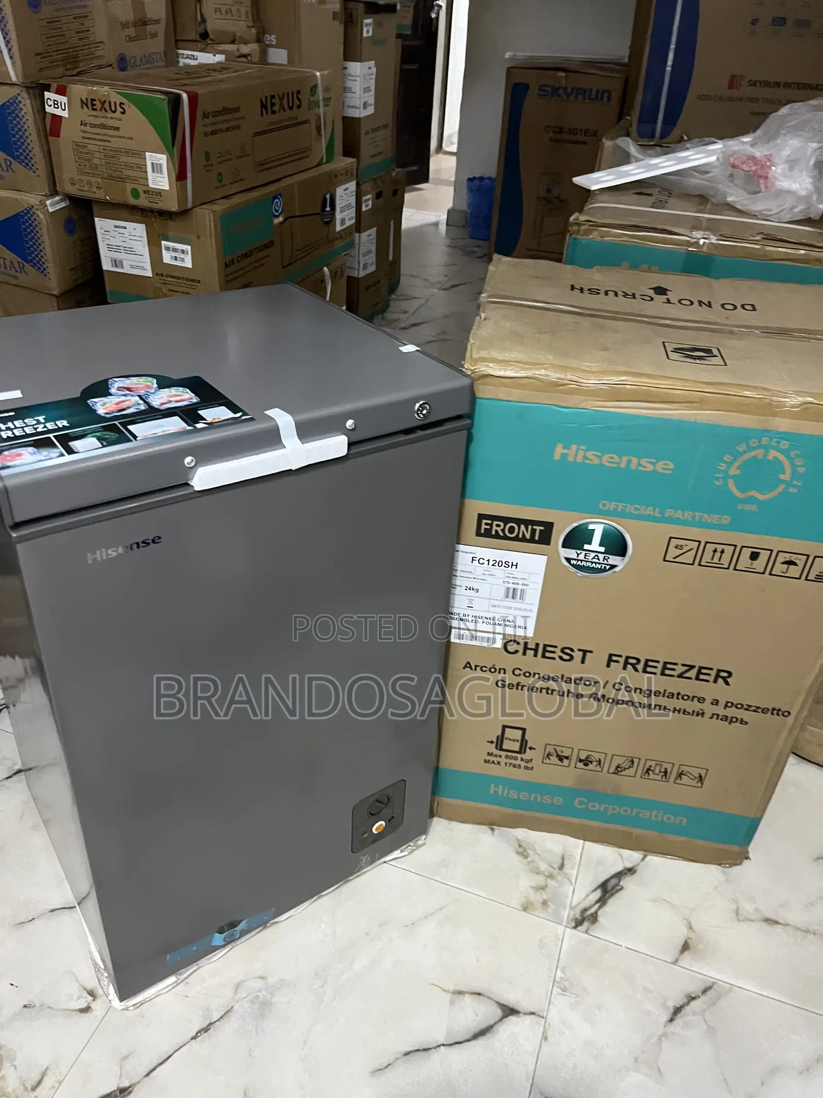 Hisense 95l Chest Freezer – Keep‐Food Fresh for 135h