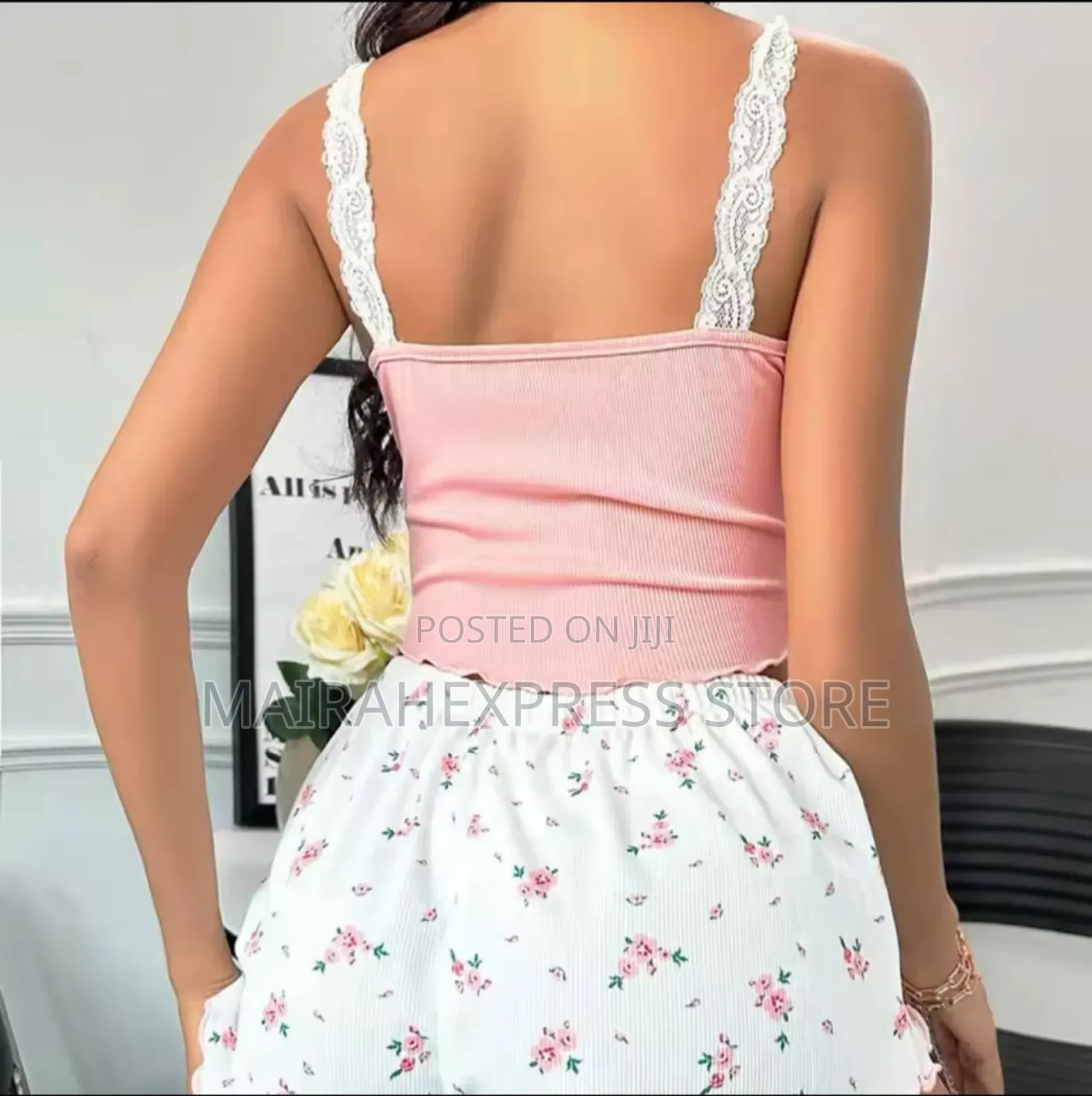 Sleeveless Sleepwear Summer Sweet Outfits.