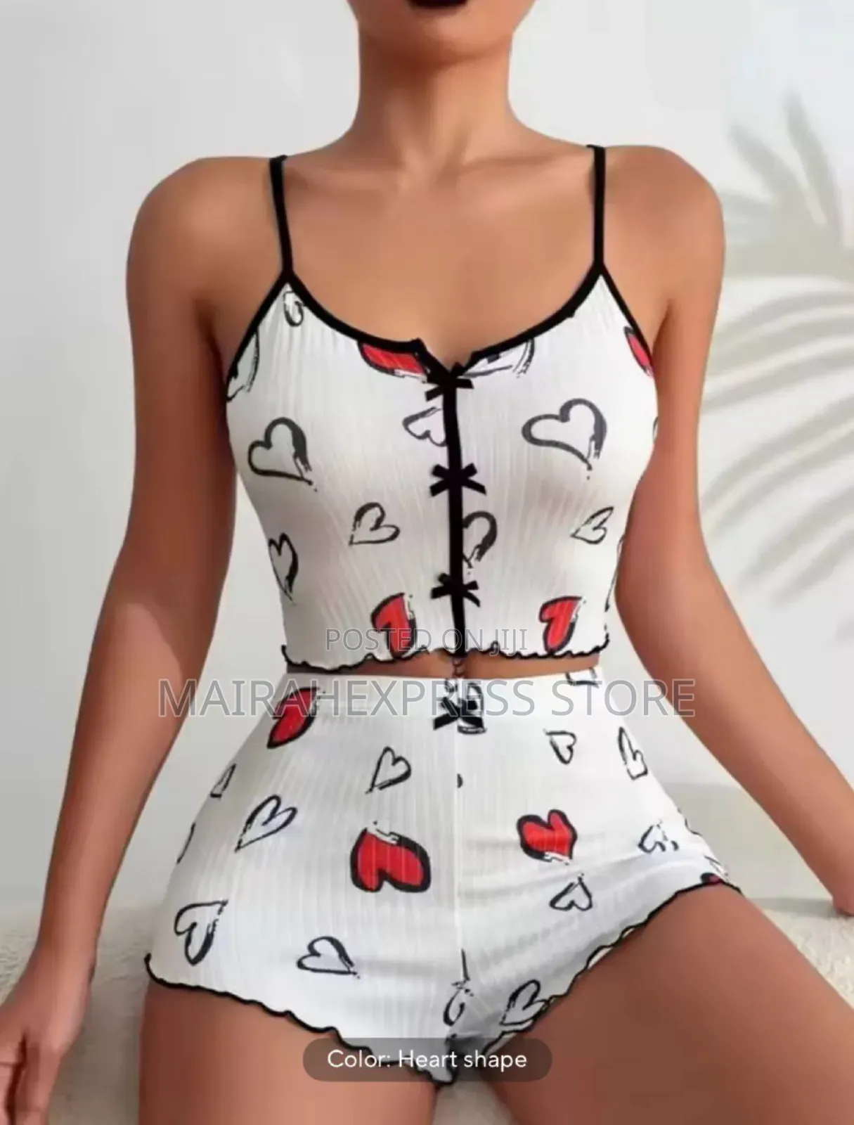 Sexy Mesh Splice Printed Sleep Wear