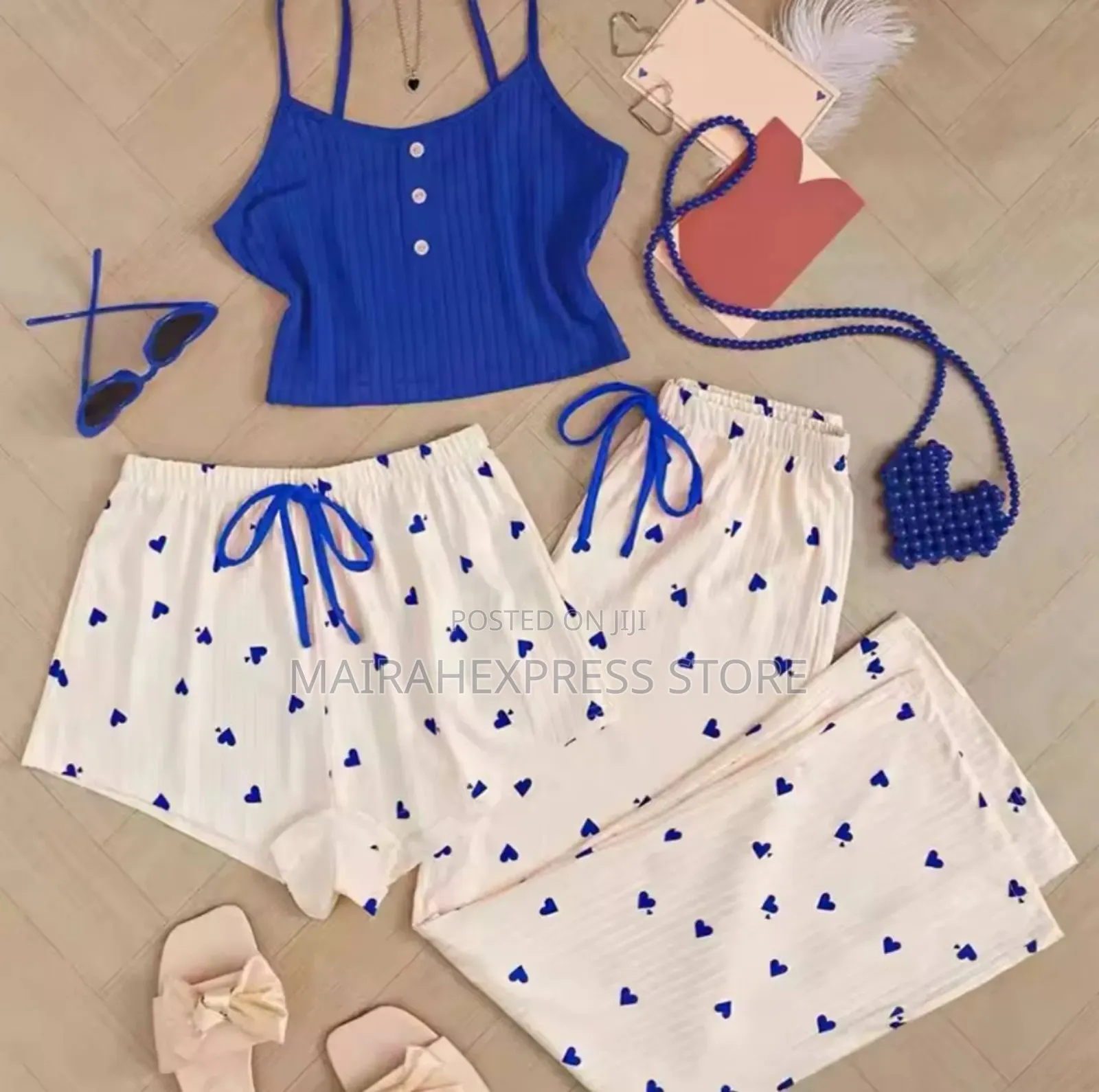 Women's Three-Piece Pajama Set