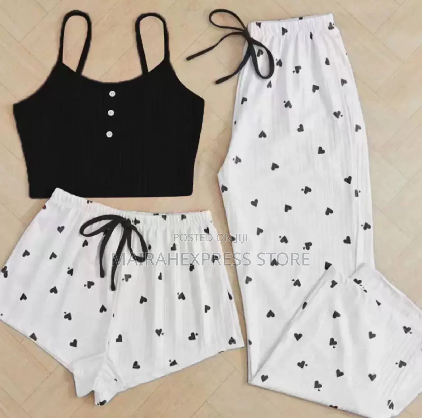 Women's Three-Piece Pajama Set