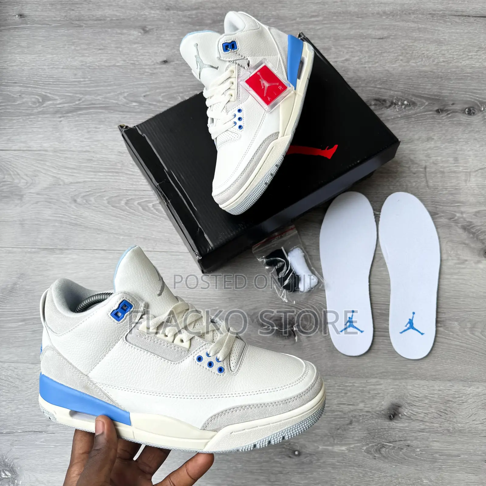 Original Air Jordan 3 Retro Lucky Shorts Sneakers