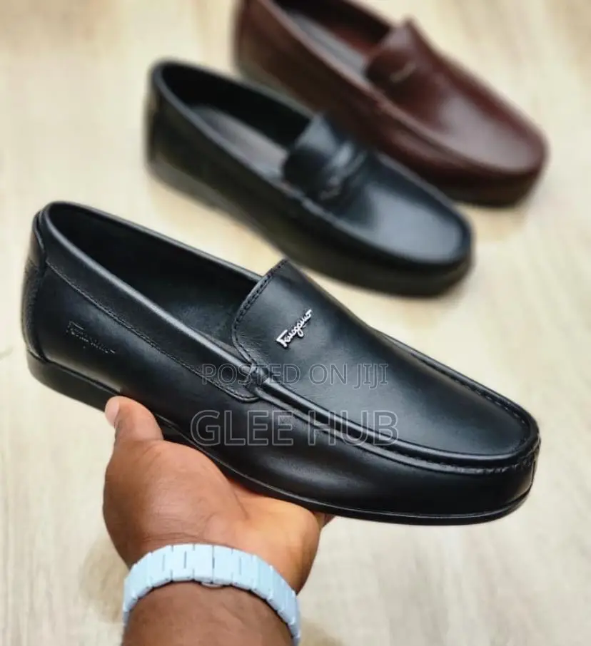 Flat Matte Leather Corporate Shoes