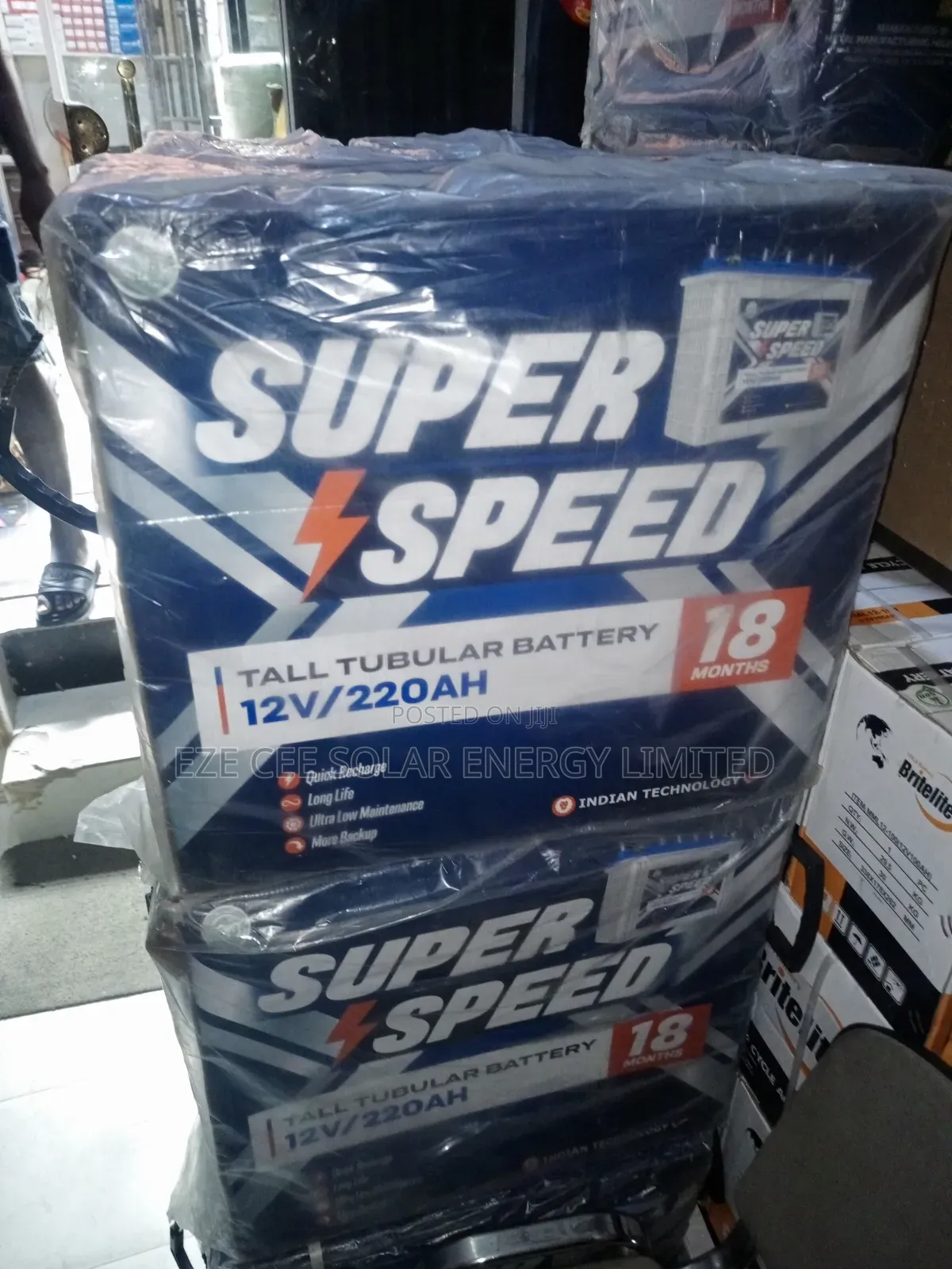 Super Speed 12v 220ahms Tubular Battery