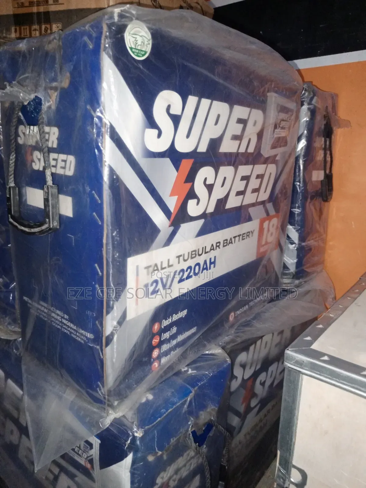 Super Speed 12v 220ahms Tubular Battery