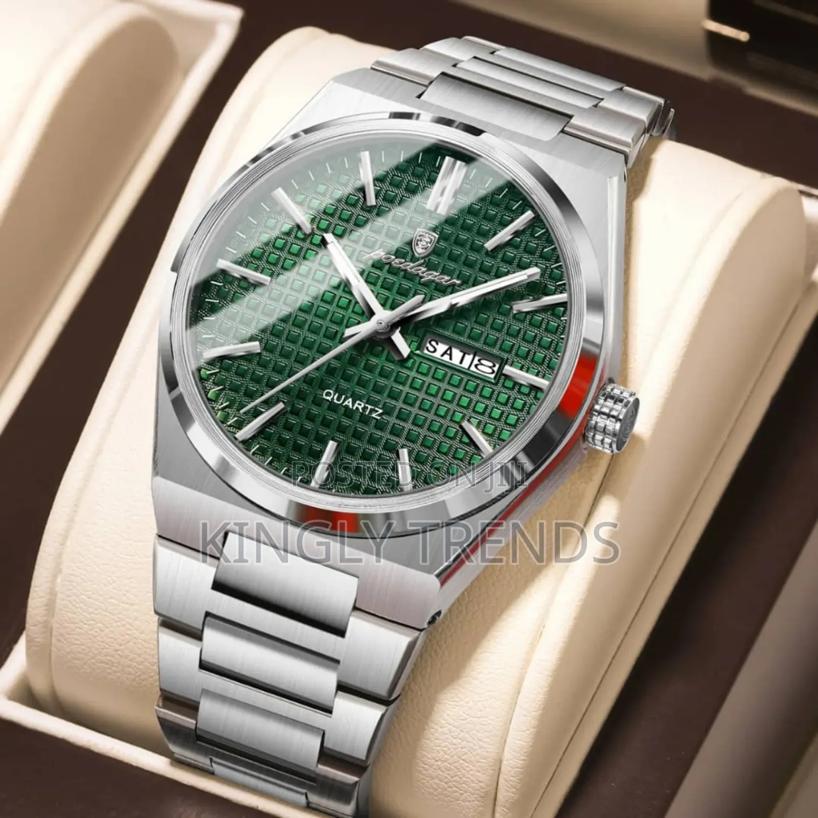 Poedagar Quality Stainless Steel Waterproof Wristwatch