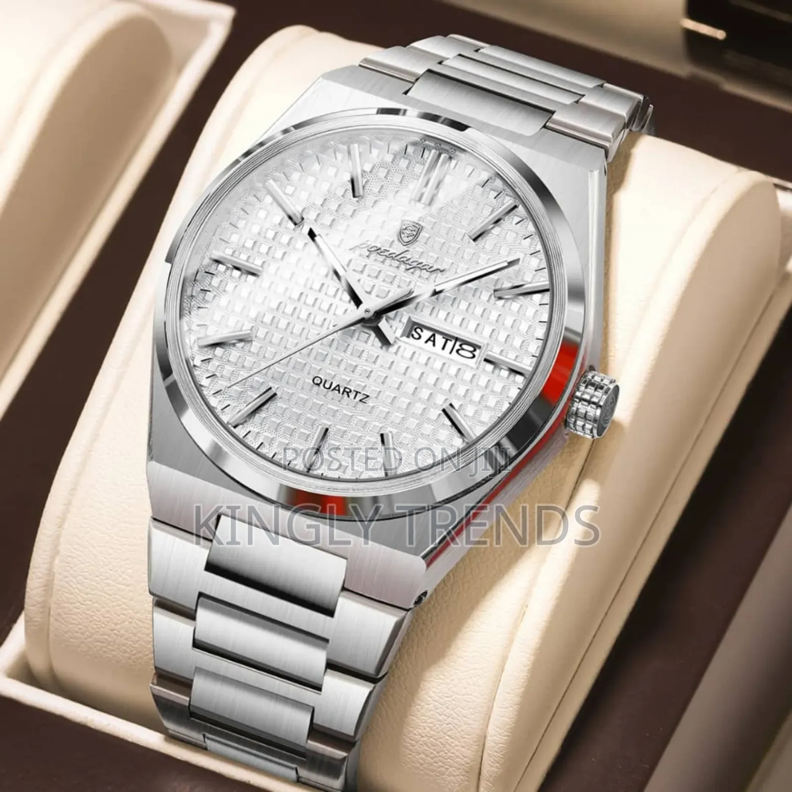 Poedagar Quality Stainless Steel Waterproof Wristwatch