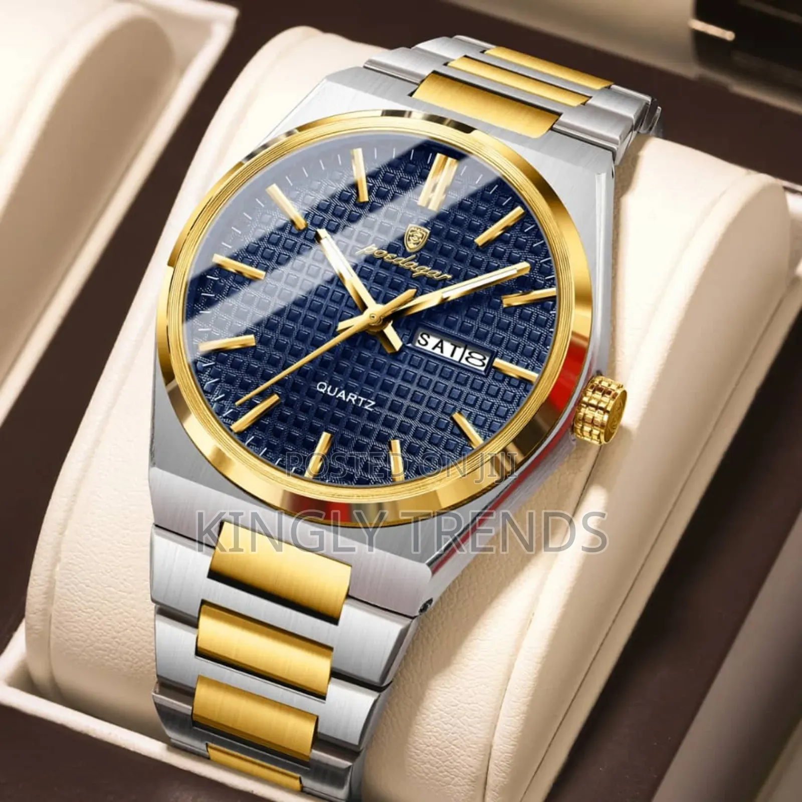 Poedagar Quality Stainless Steel Waterproof Wristwatch