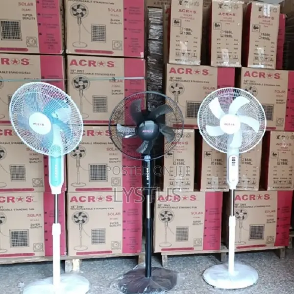 Across Rechargeable Solar Fan