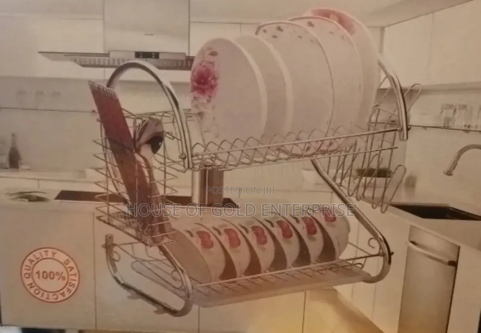 Two-tier Dish Drying Rack
