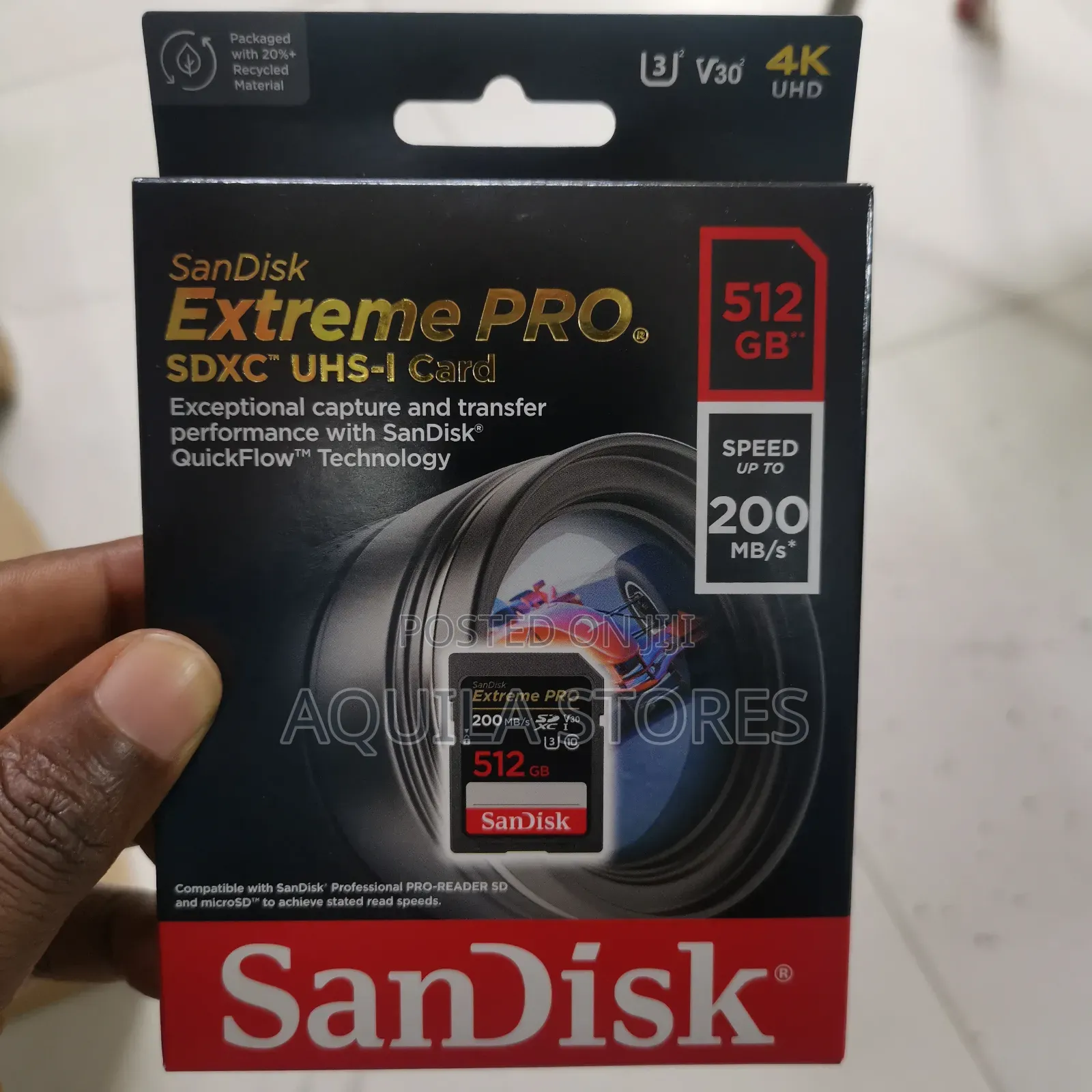 Sandisk Extreme Pro 512gb SDXC Uhs-I Memory Card