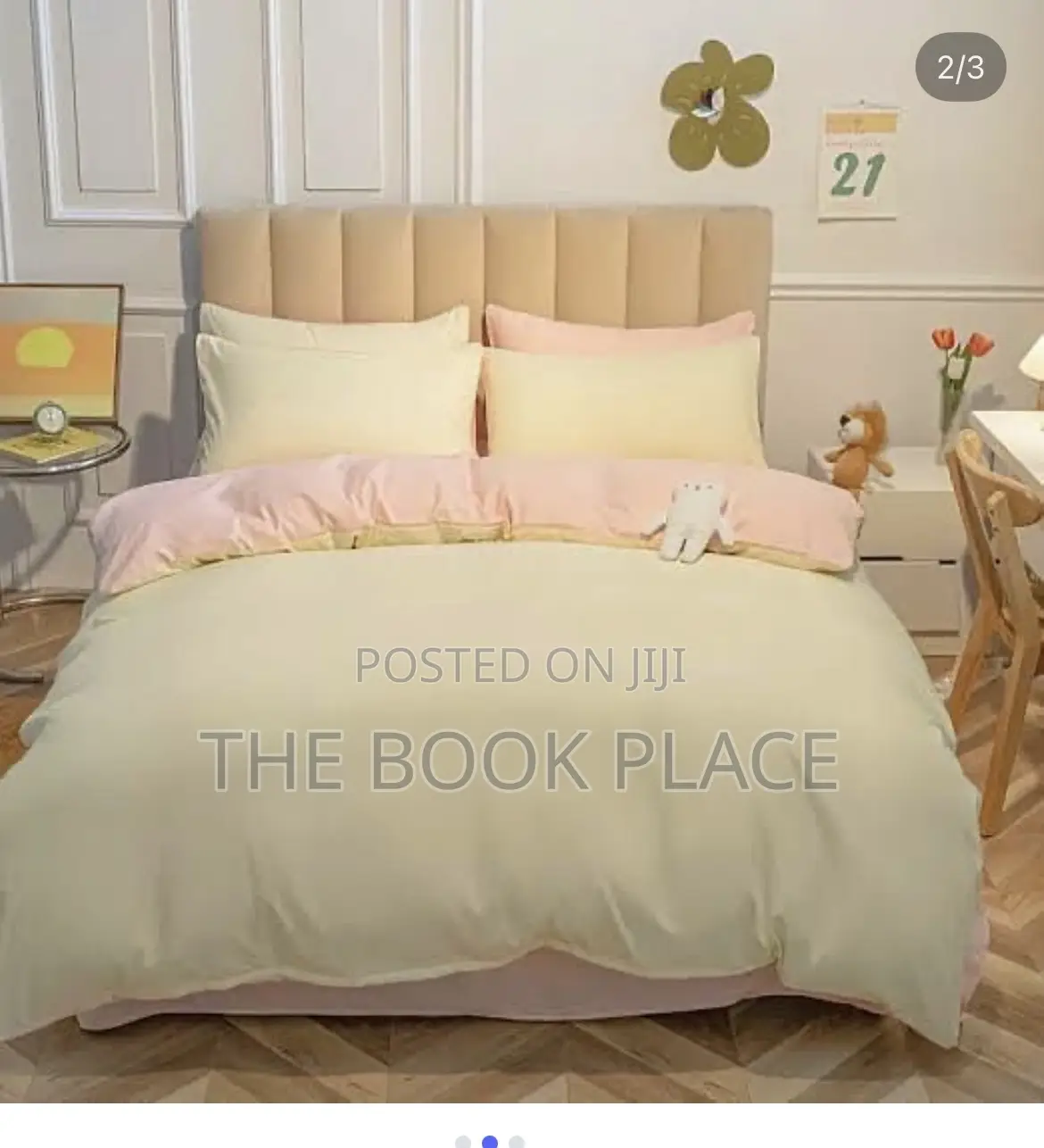 Creamy Cotton Bedsheets With Duvet