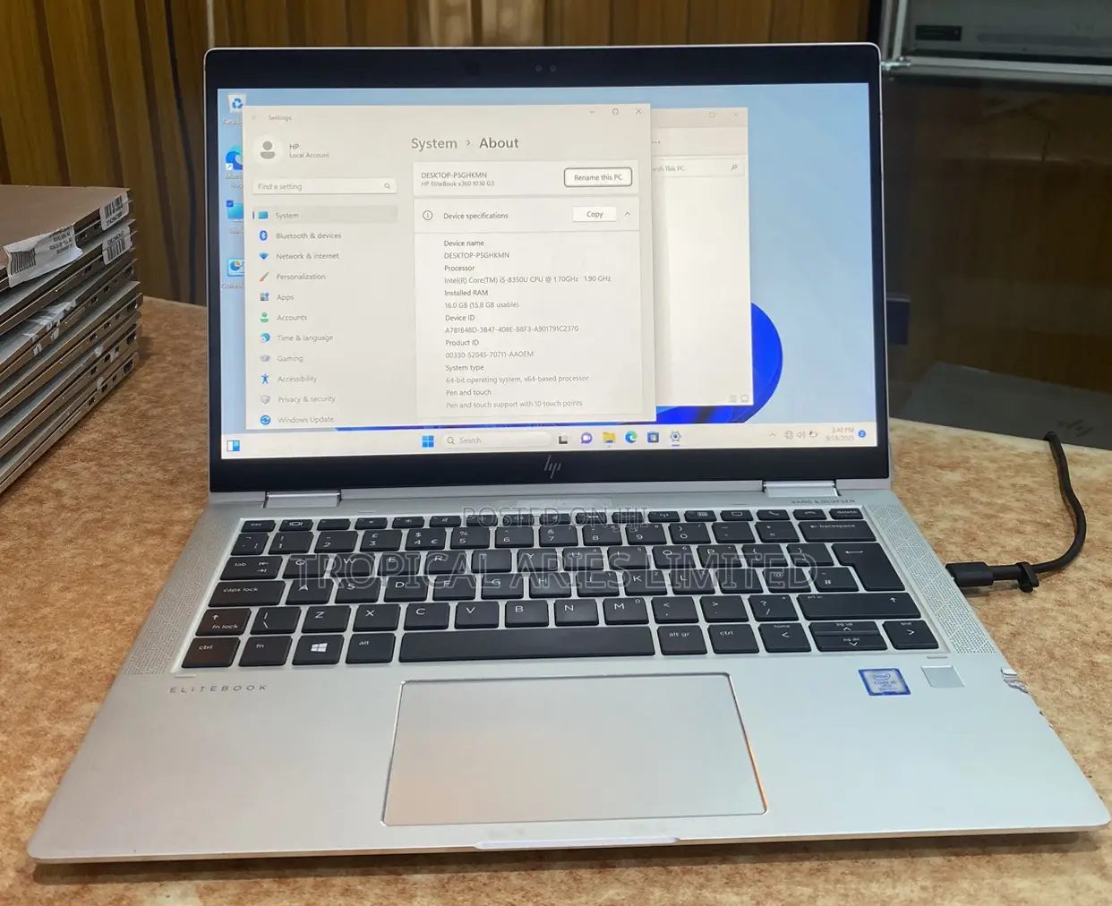 Laptop HP EliteBook X360 1030 G3 16GB Intel Core I5 SSD 256GB