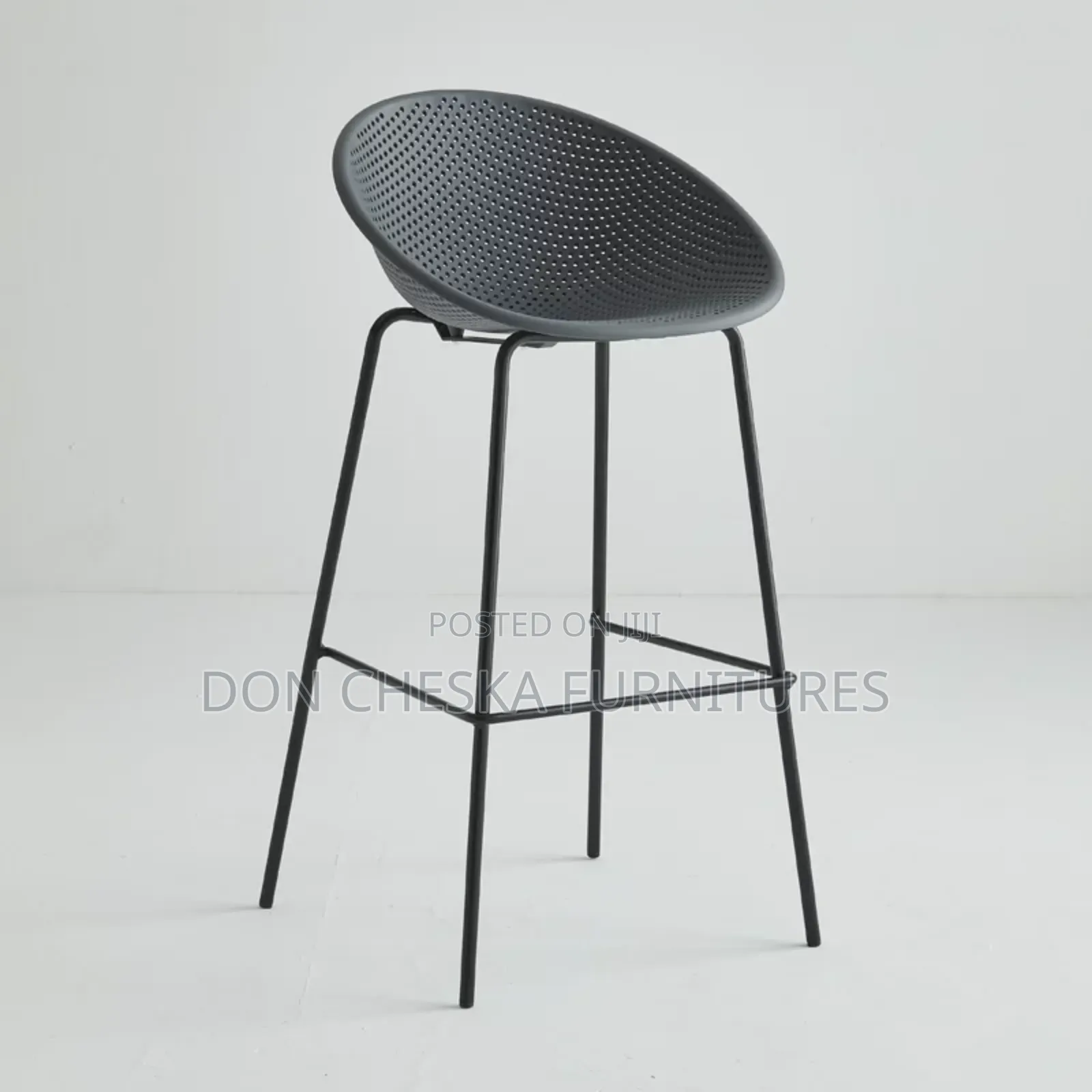 Bar Stool With Iron Leg