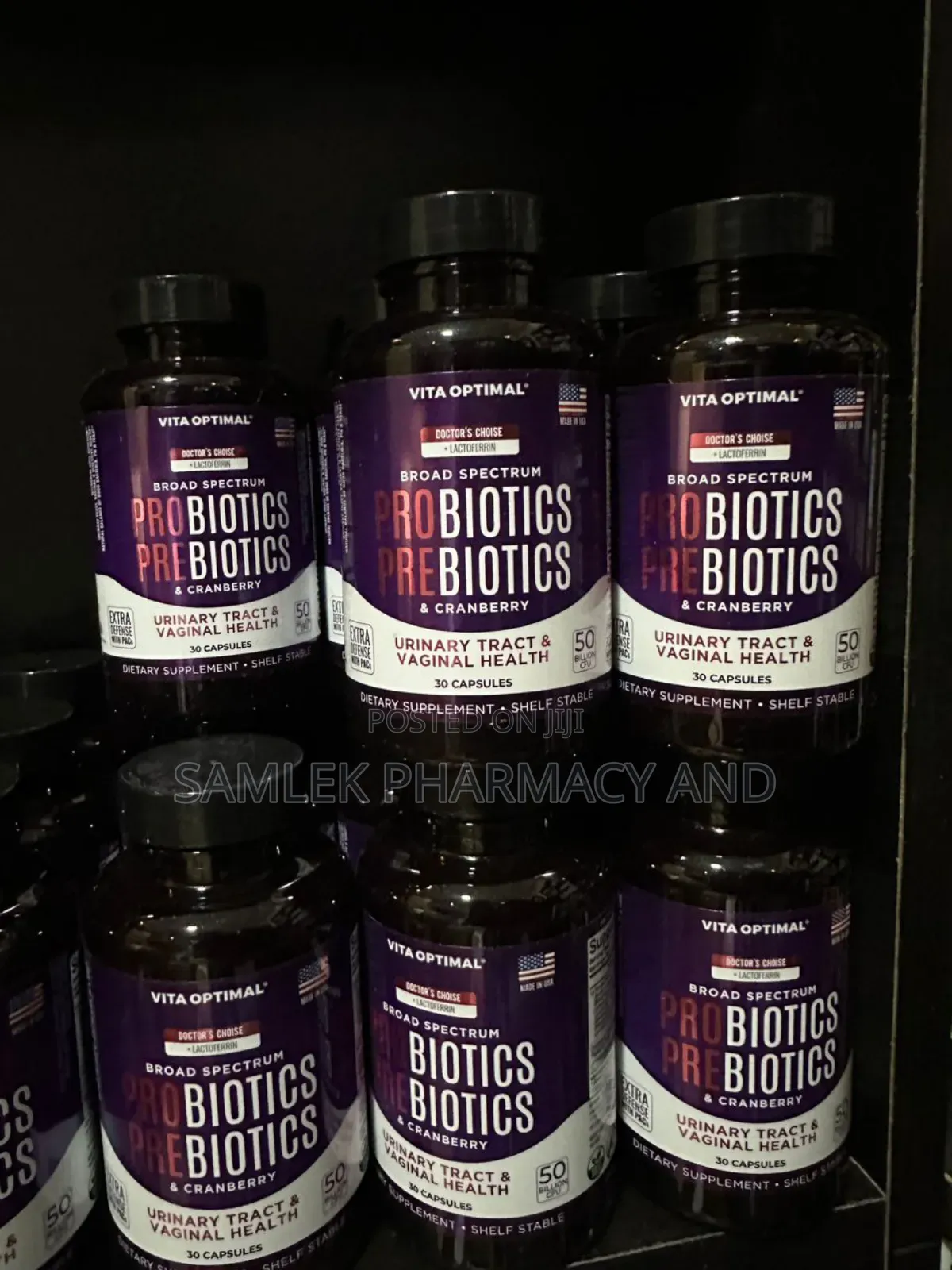 Vita Optimal Probiotic Prebiotic And Cranberry 50billion Cfu- 30caps