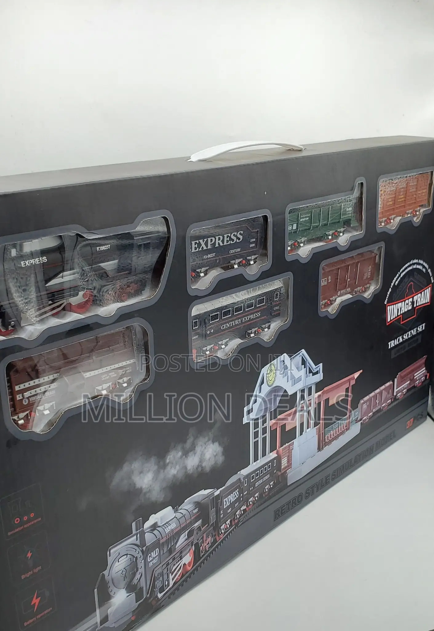 Electric Realistic Railway Rail King Express Train Kids Toy Ages 3+