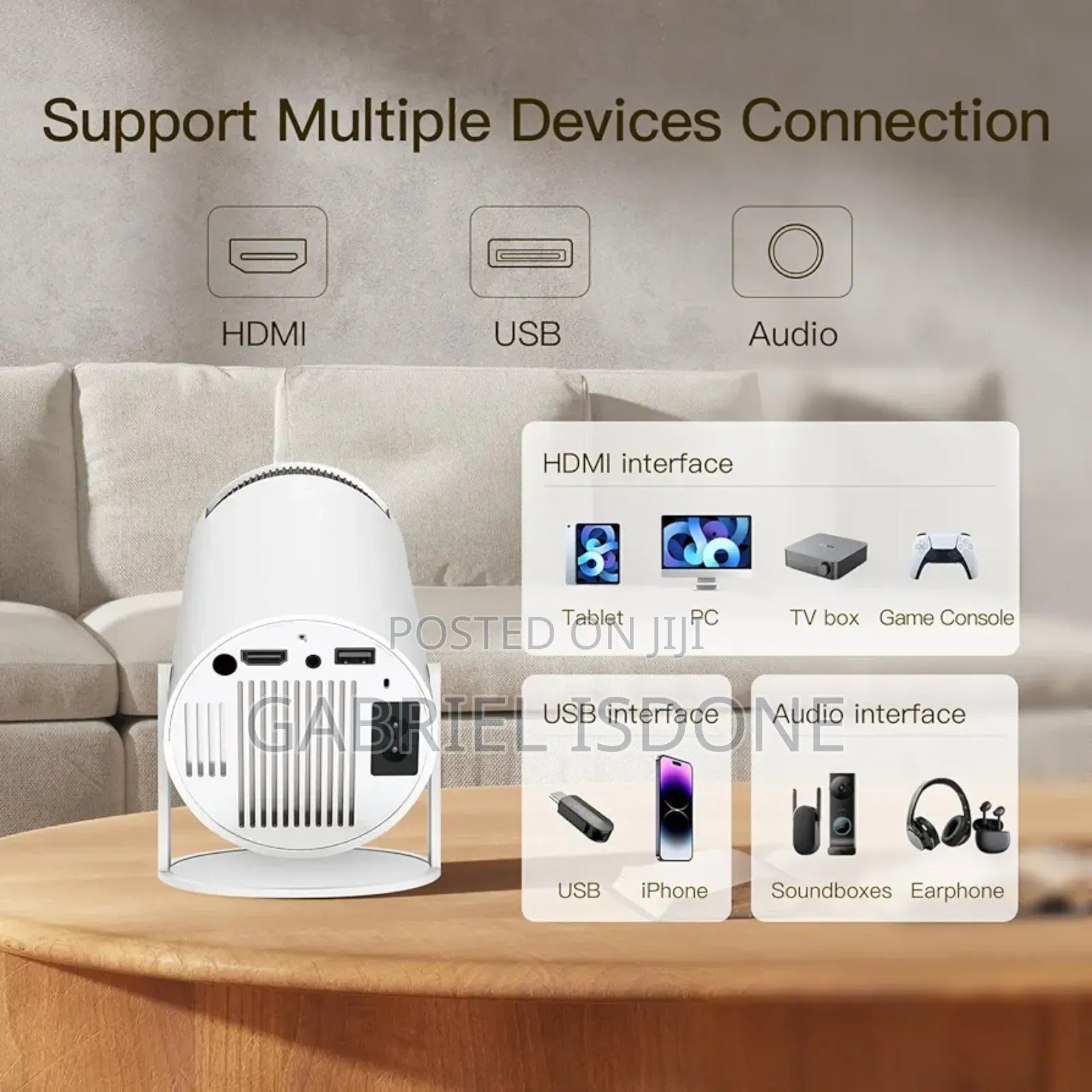 Android Projector Hy300 Pro Movie Projector. Features Netflix Youtube