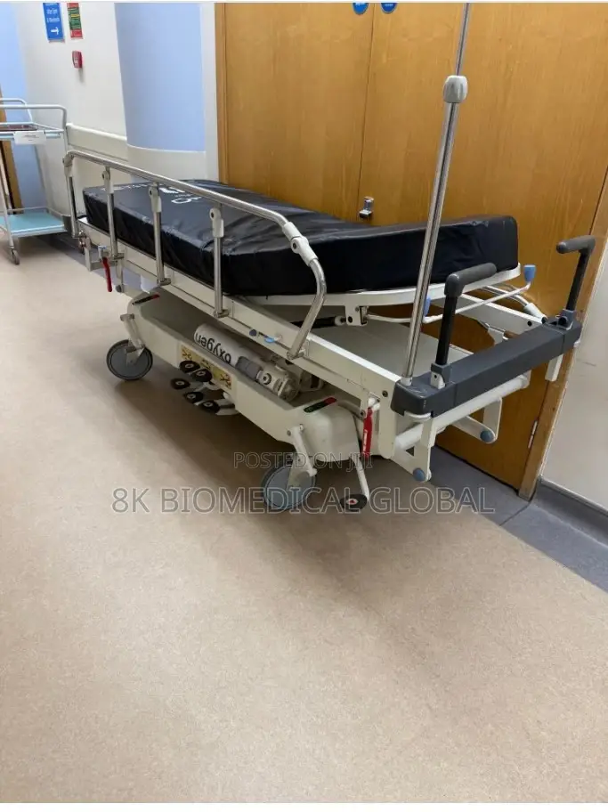Uk Used Arjo Huntleigh Lifeguard 55 Patient Trolley With Mattress
