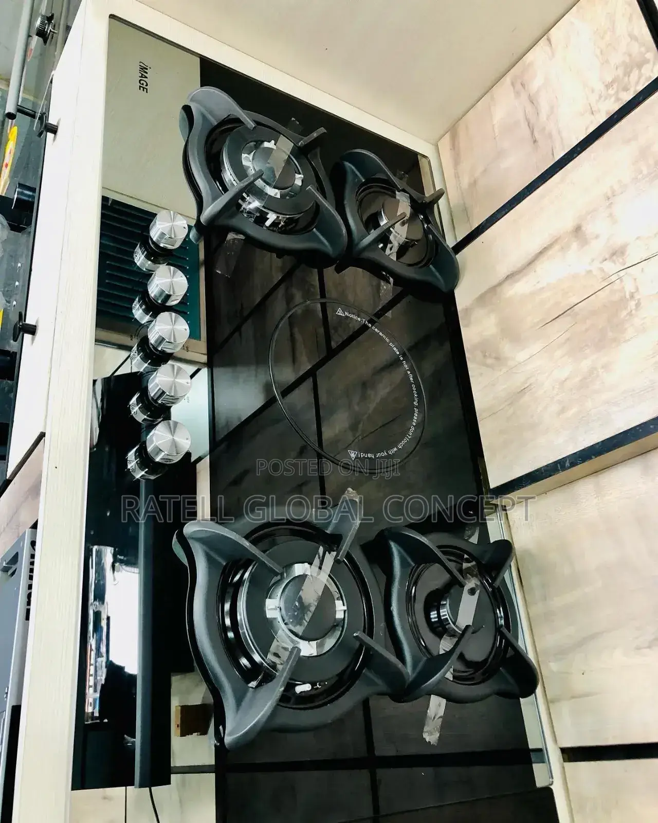 Image Built-in Gas Cooker (4 Gas Burner and 1 Electric Burner )