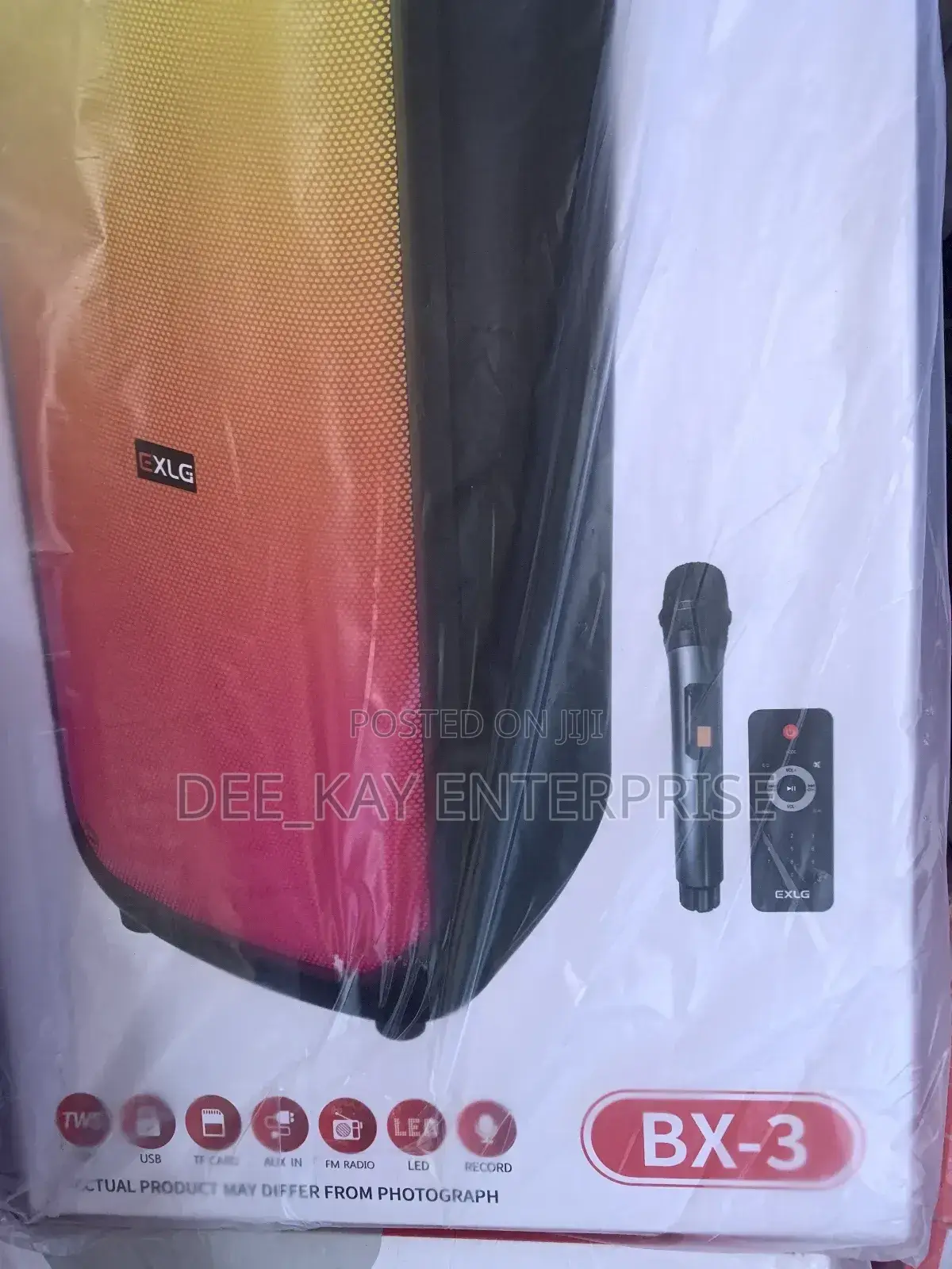 Exlg Bx-3 Party Speaker With Microphone