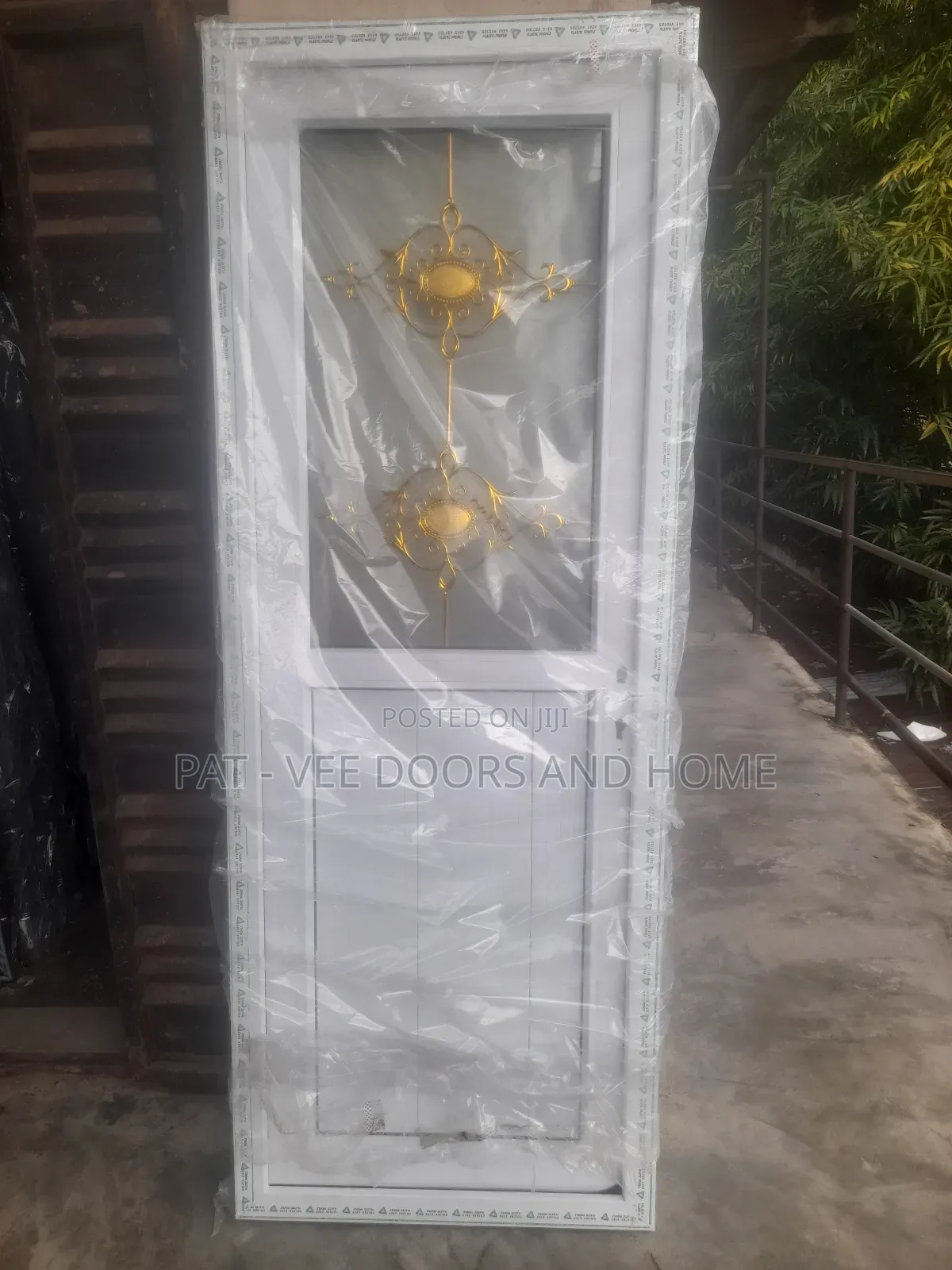 2.6ft by 7 Turkish PVC Door Half Glass.