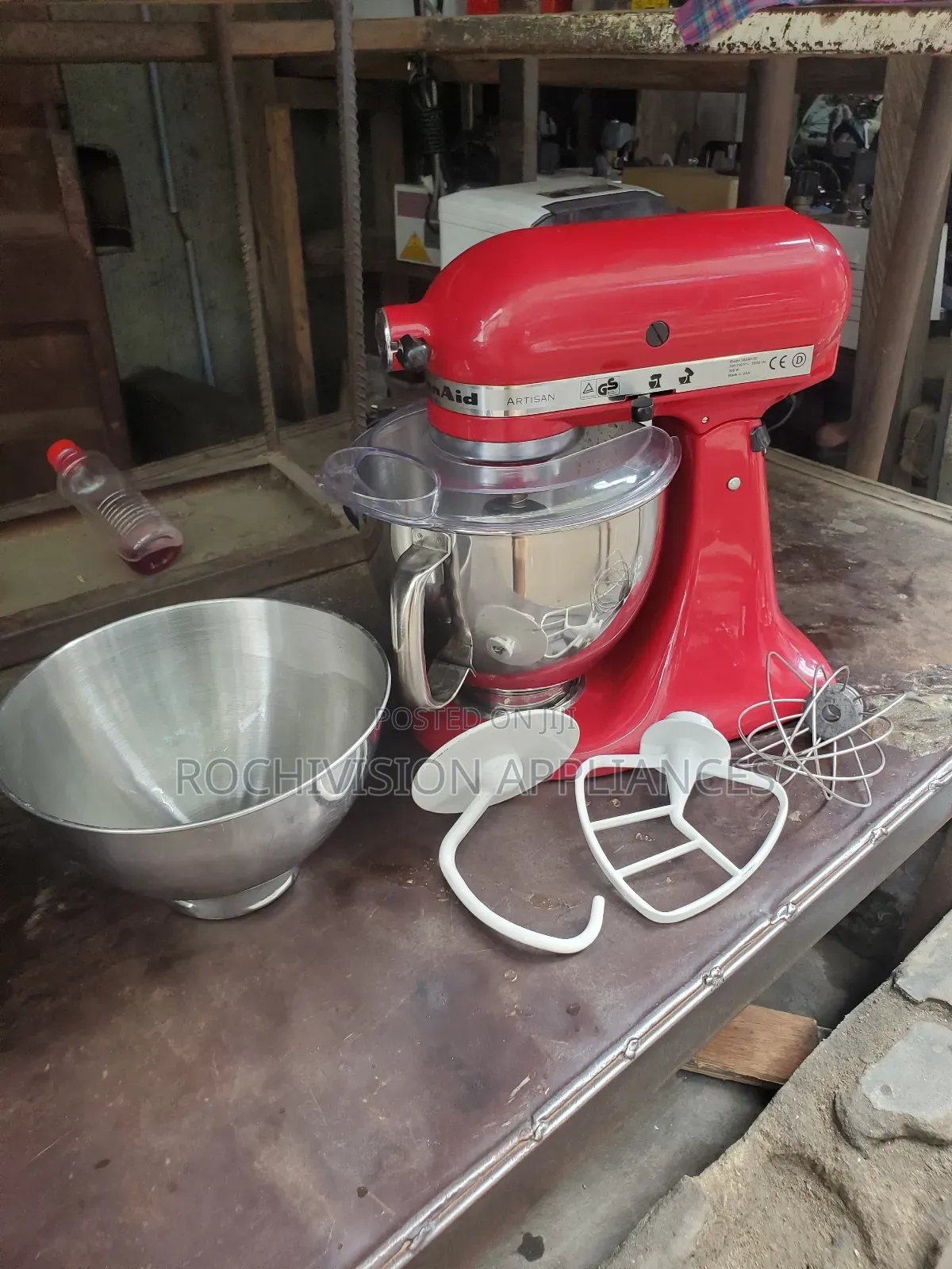 Kitchenaid Artisan Mixer Red Dough Mixer With 2bowls