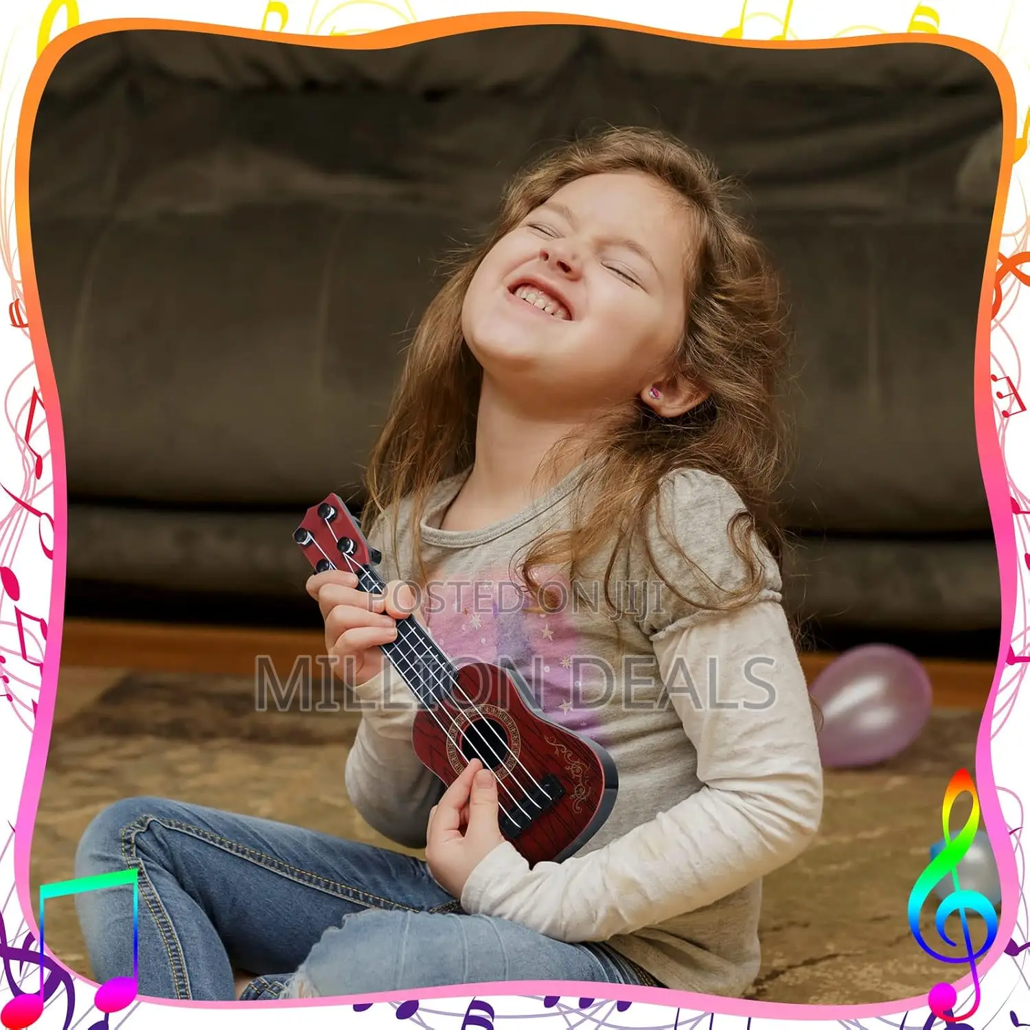 Portable Mini Guitar Kids Toy Ages 3+