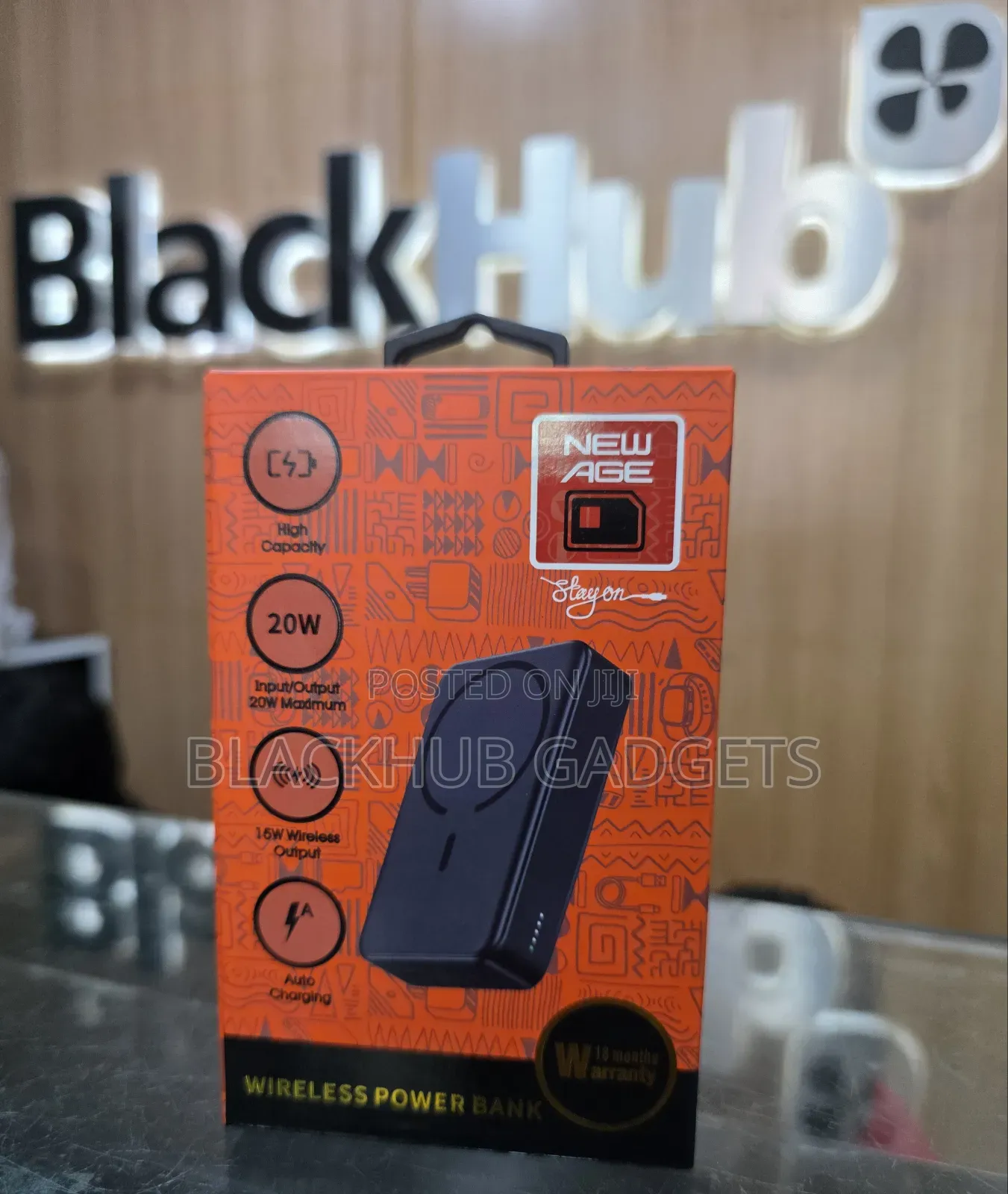 New Age Wireless Power Bank 20000mah