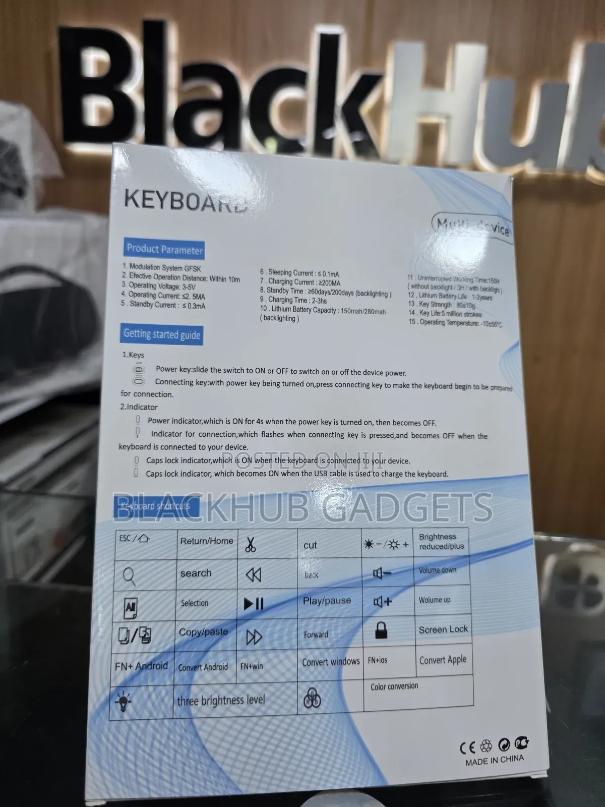 Rechargeable Universal Keyboard for Tabs