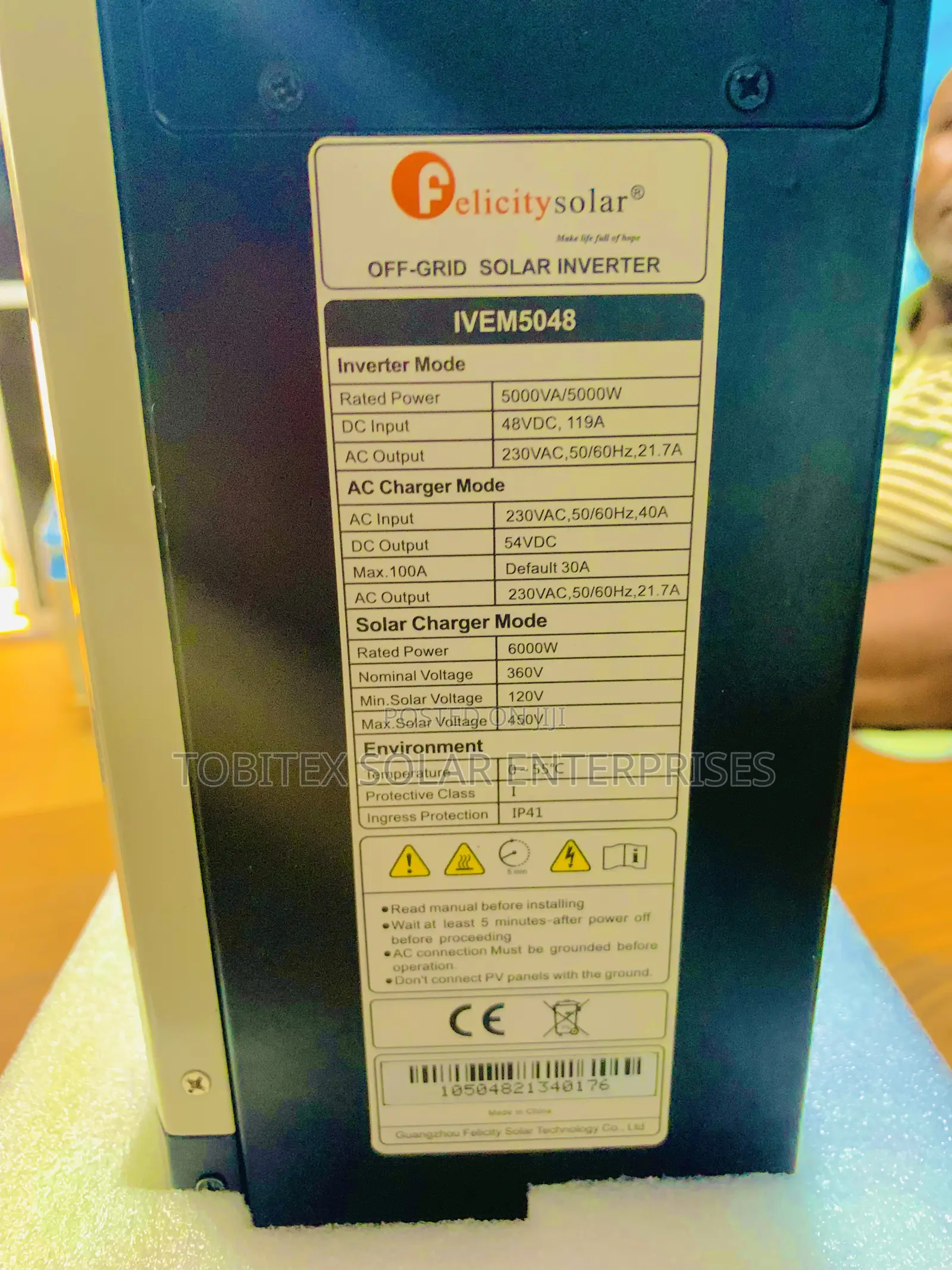 Felicity Hybrid Inverter High Vols 5kva
