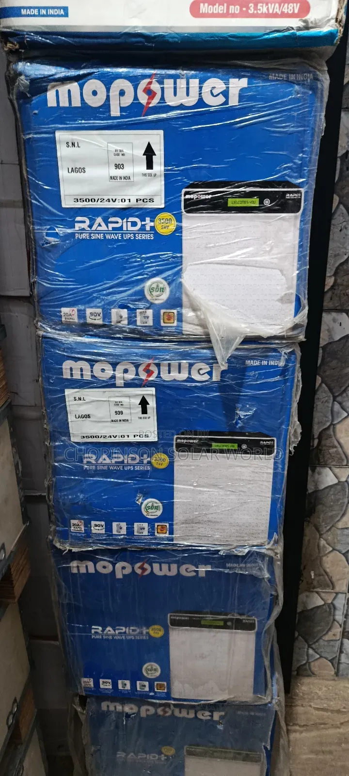 Solar Energy Mopower Inverter 3.5kva/24votts