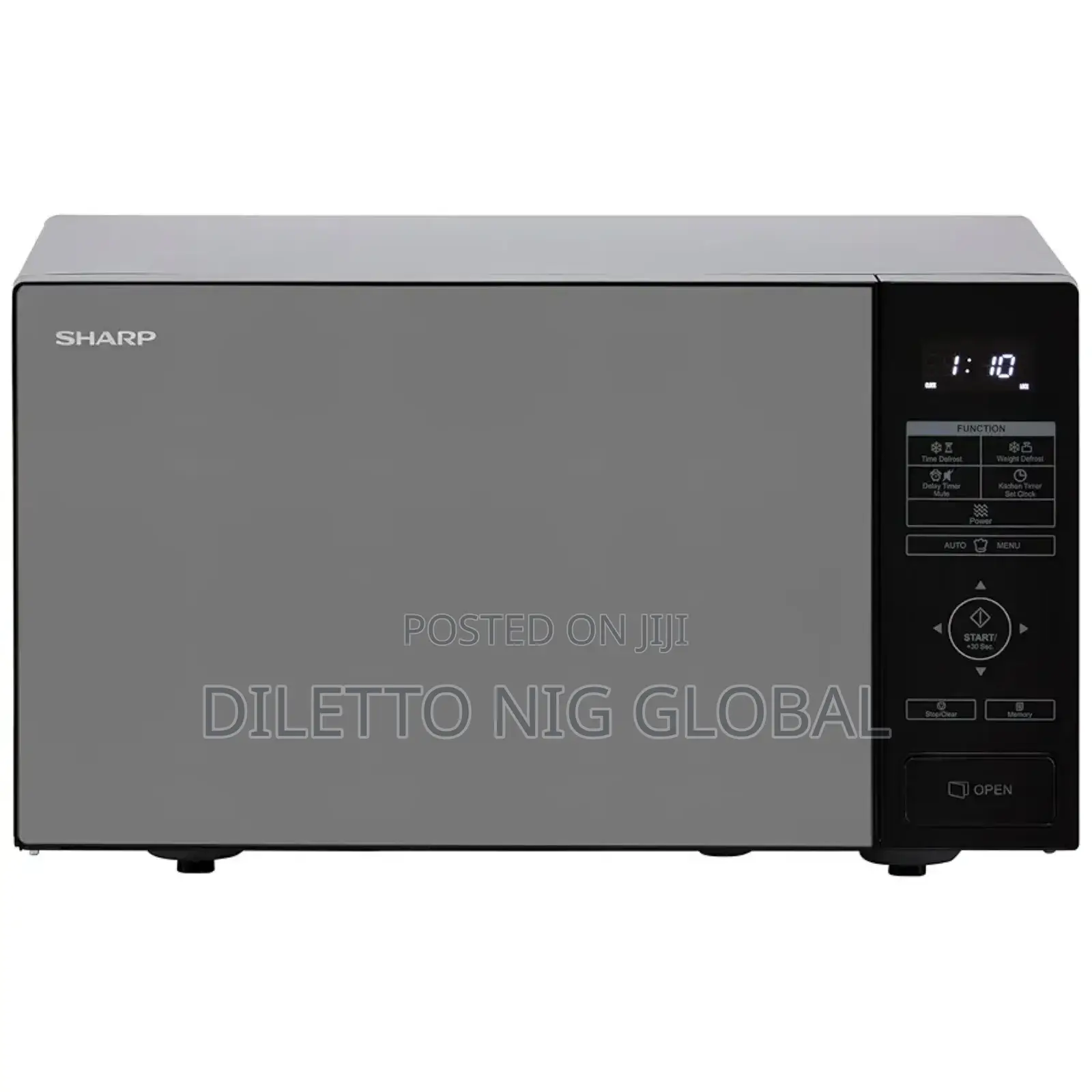 Sharp Rbs232tb 23 Litre Microwave - Black Glass