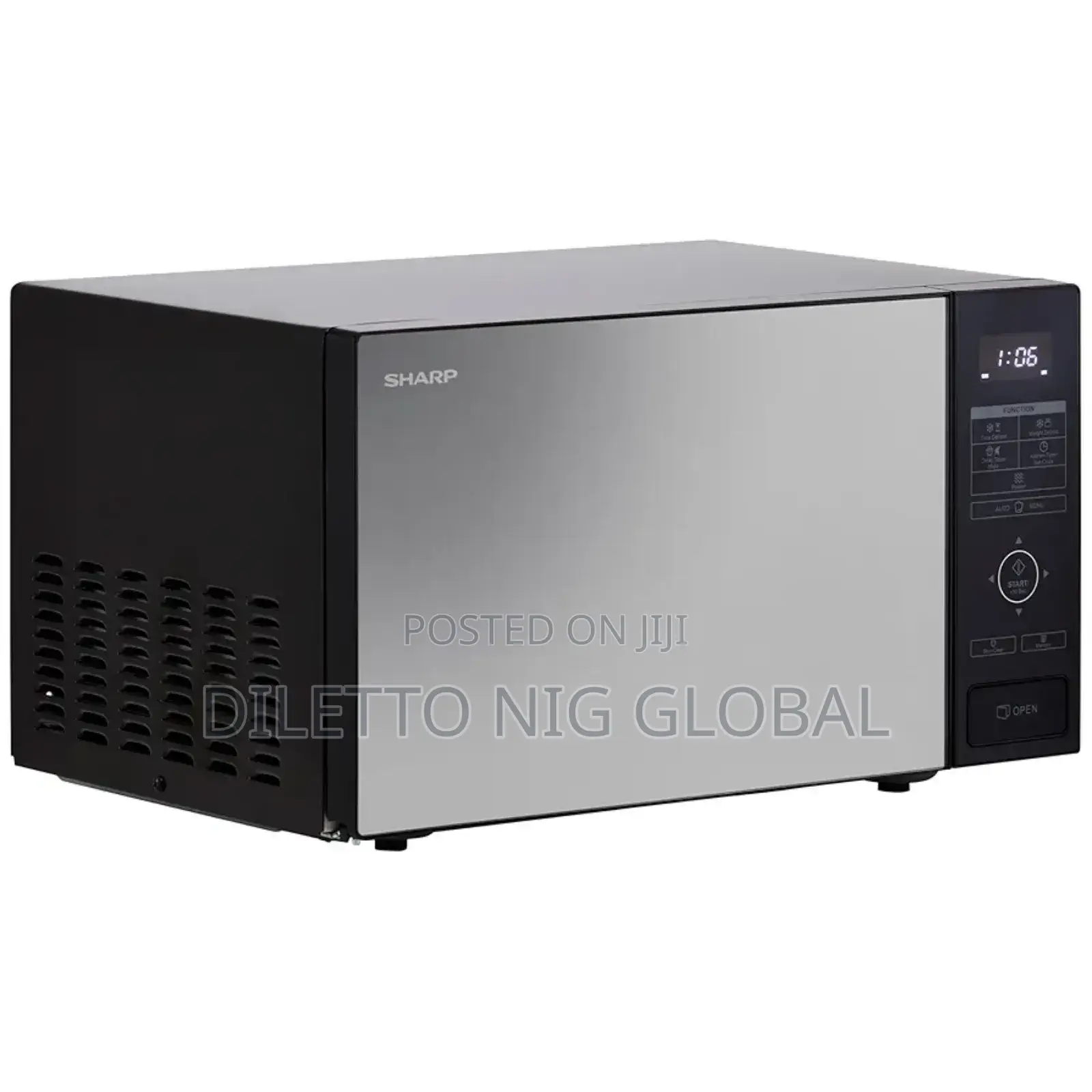 Sharp Rbs232tb 23 Litre Microwave - Black Glass