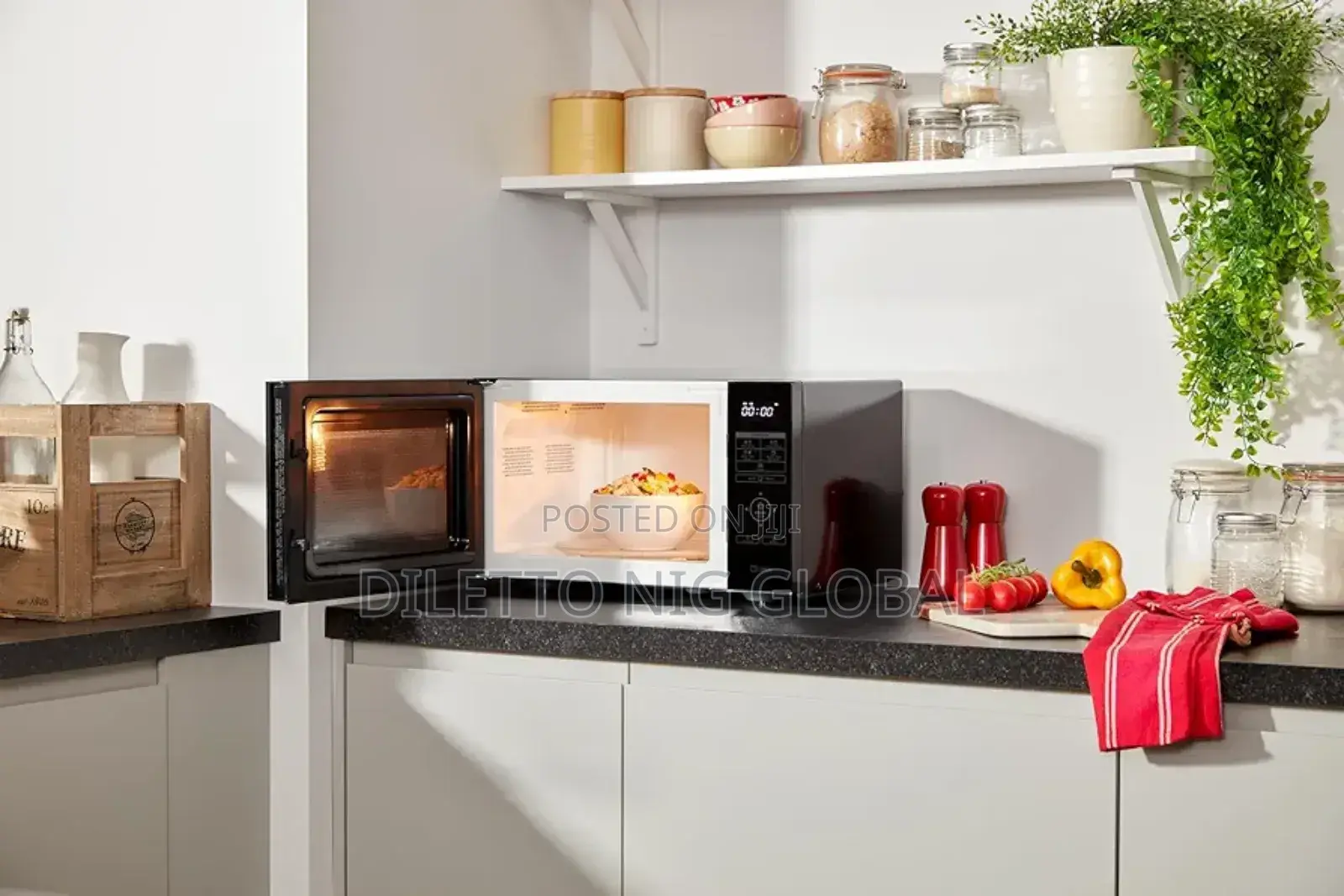 Sharp Rbs232tb 23 Litre Microwave - Black Glass