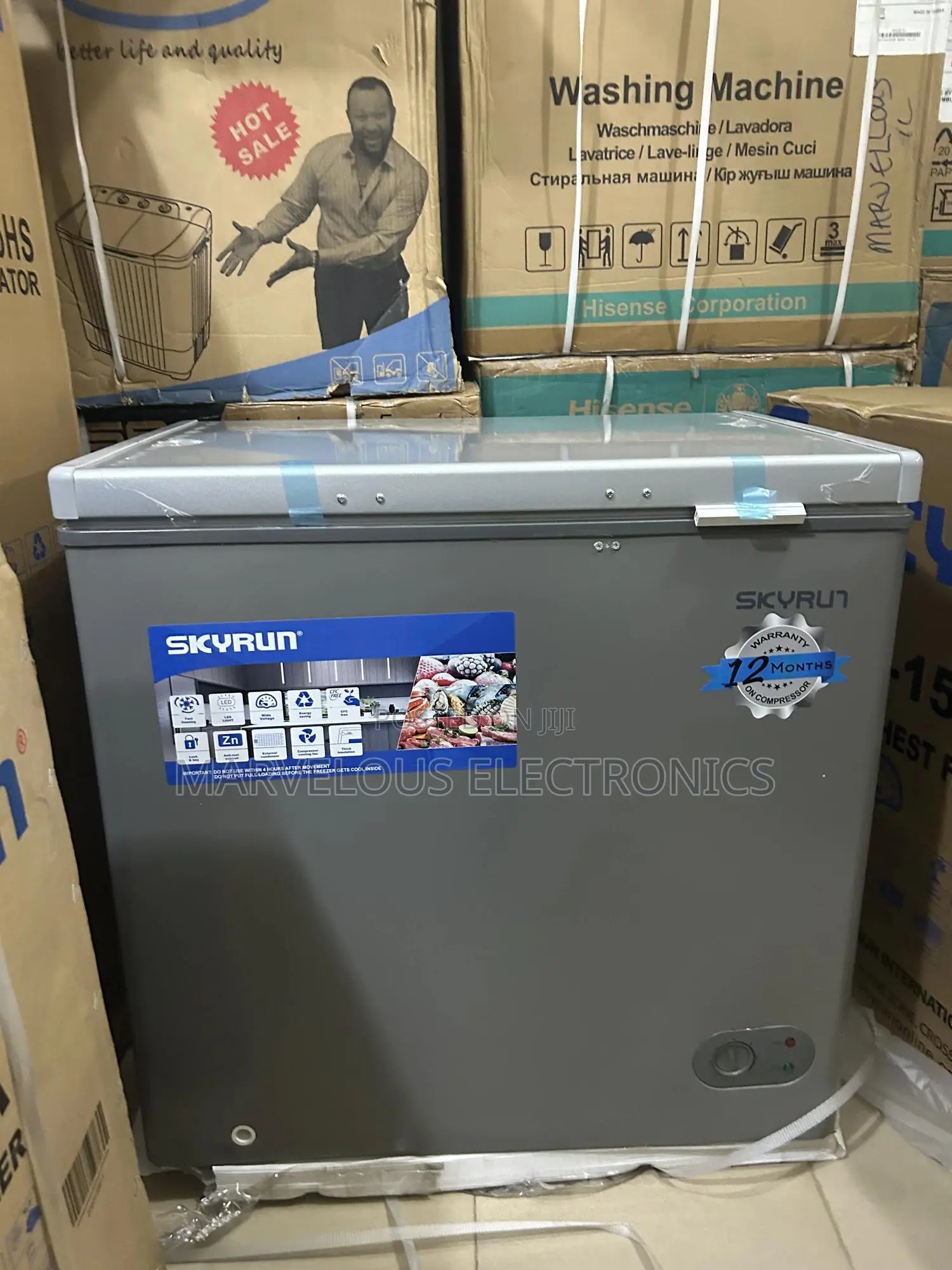 Brand New Copper Engine Super Cooling Skyrun 250litters Chest Freezer