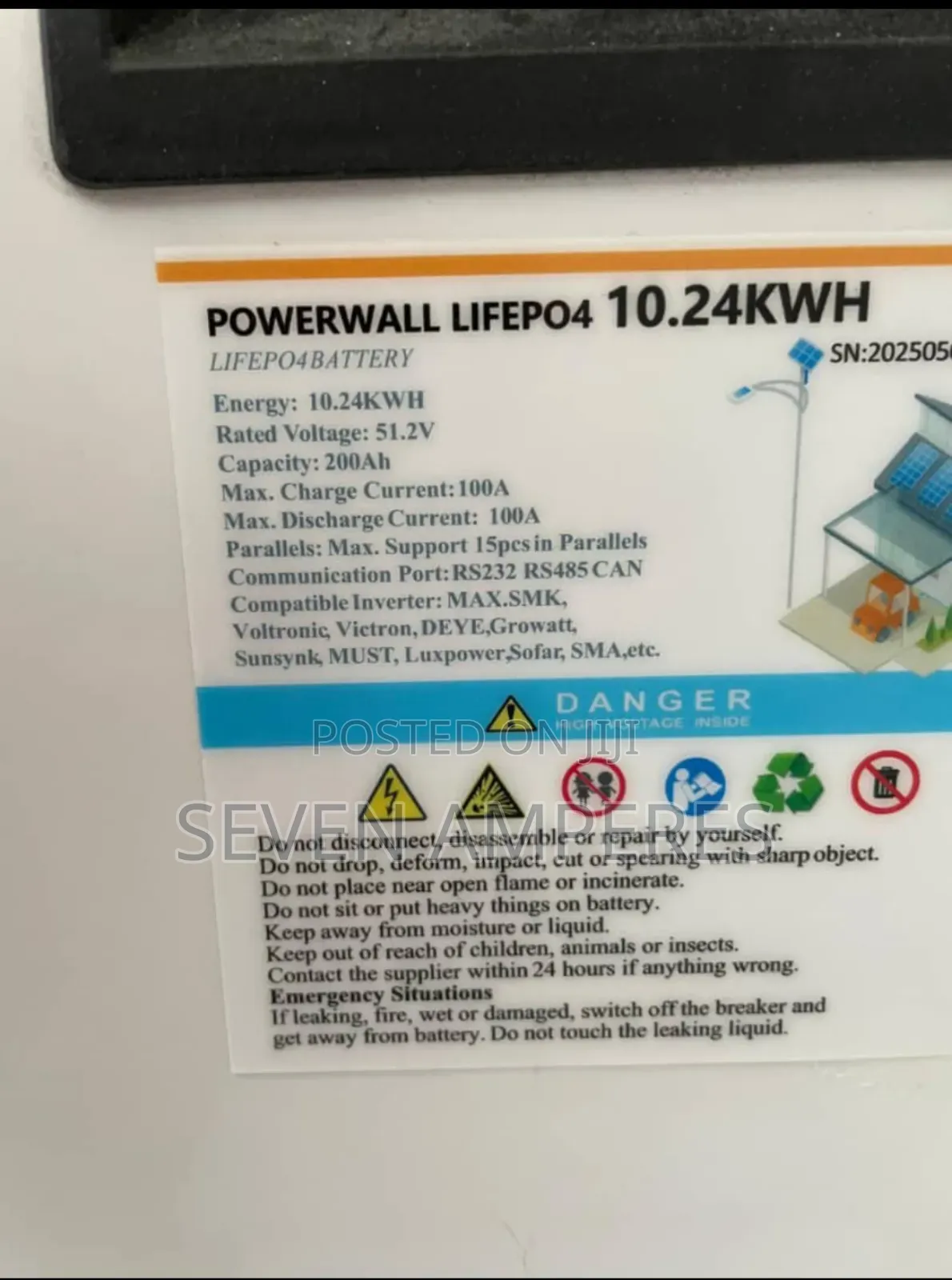 High Quality Smksolar 10kwh 48v Lithium Battery