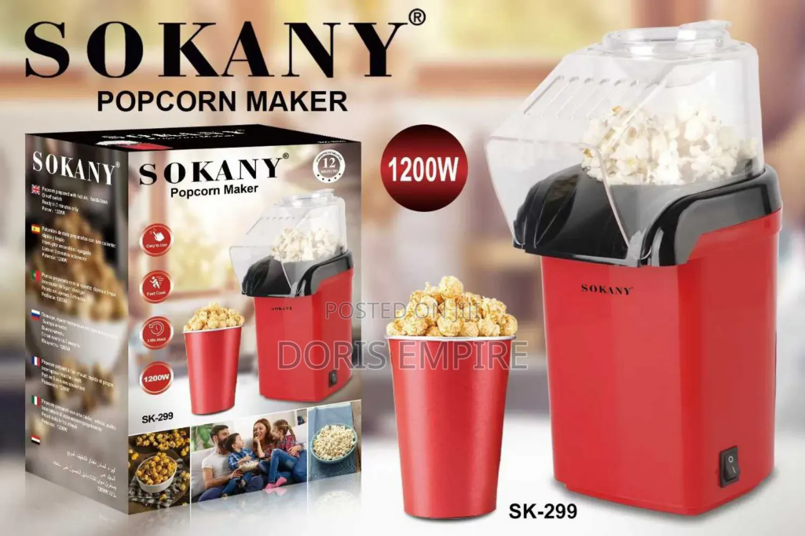 Qaulity Sokany Popcorn Maker