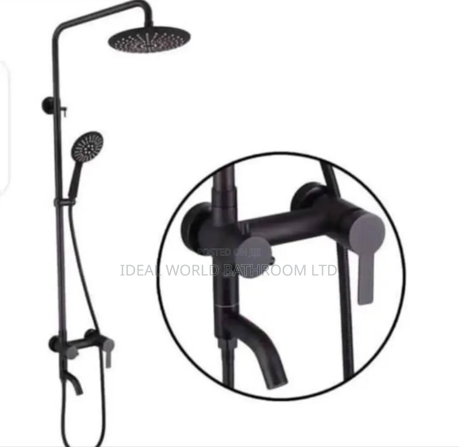 Kettle Mouth Shower Black
