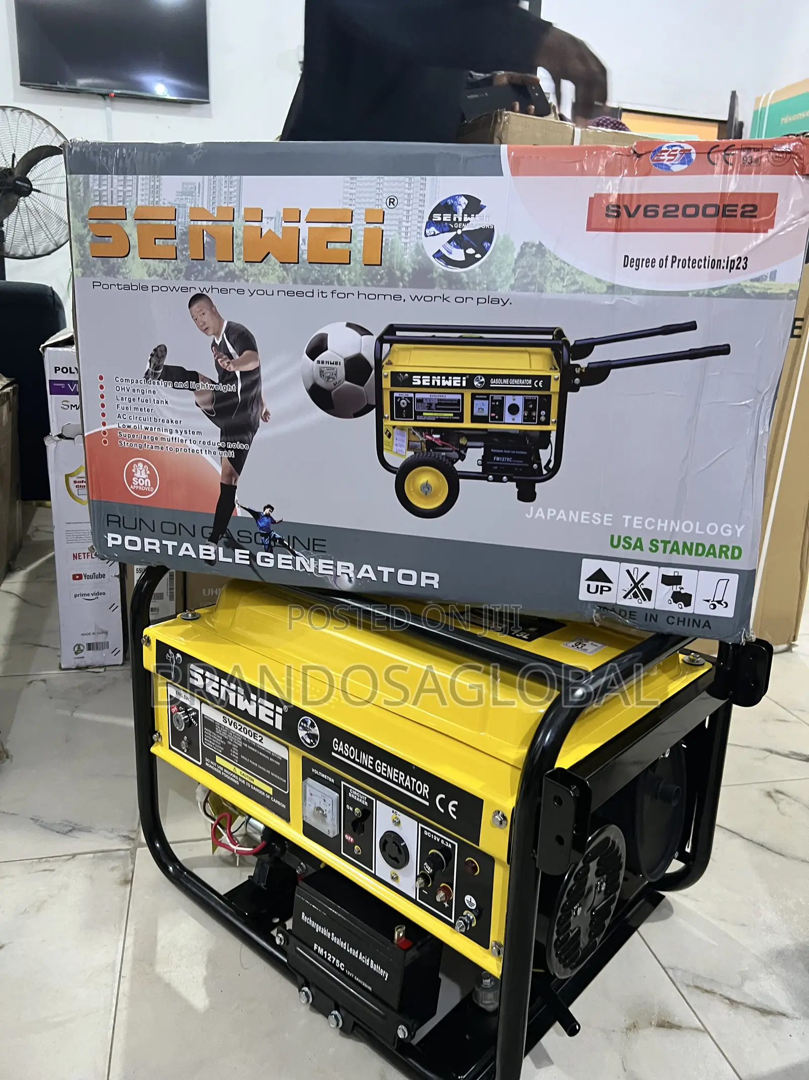 Original Senwei 4.5kva Generator – Key Start Option