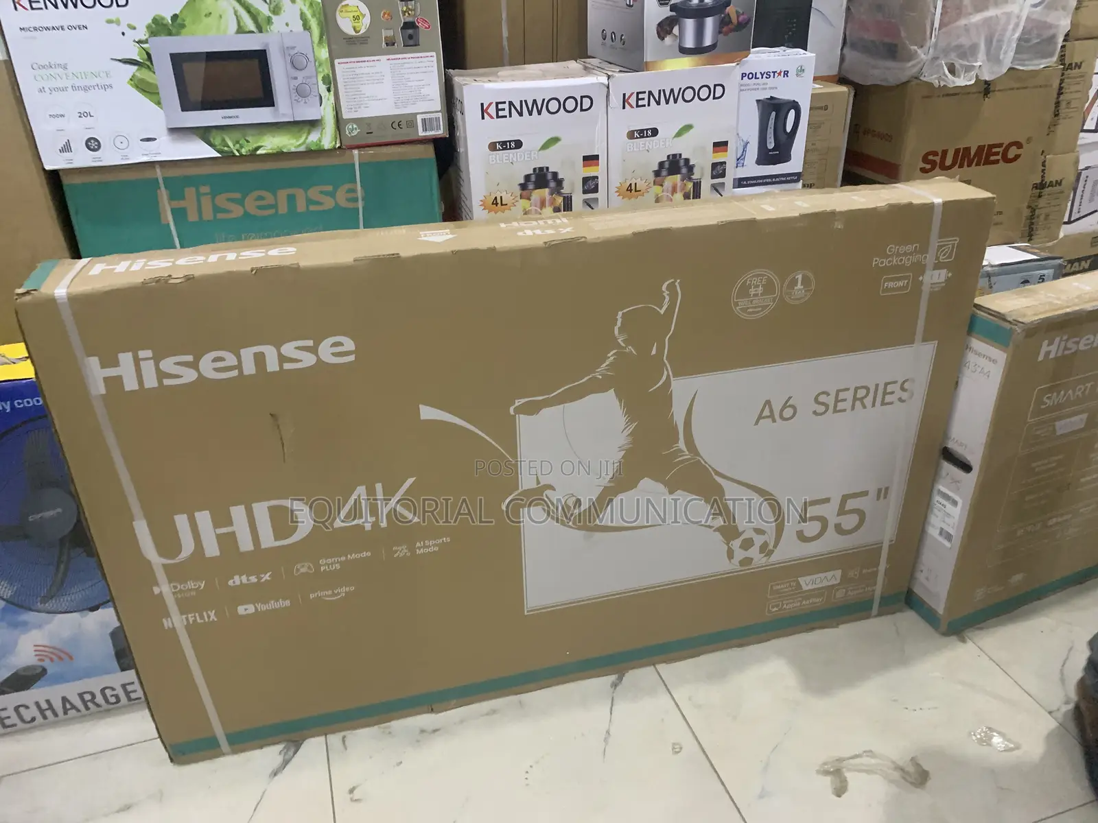 Hisense 55" Smart Uhd Tv – Netflix, Youtube, 3 Hdmi Ports, 2 Usb